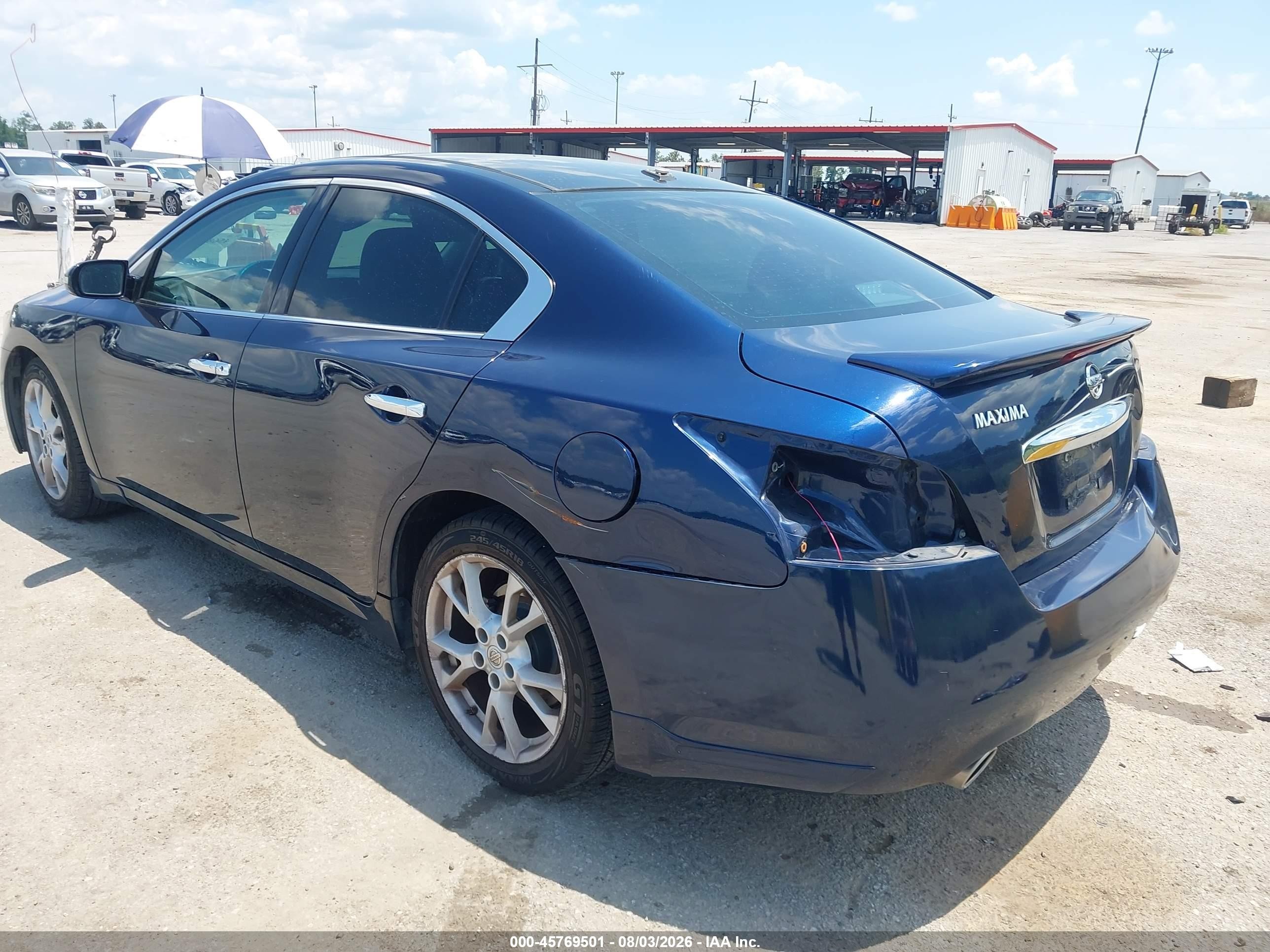 2014 Nissan Maxima 3.5 Sv Синий vin: 1N4AA5AP3EC914149