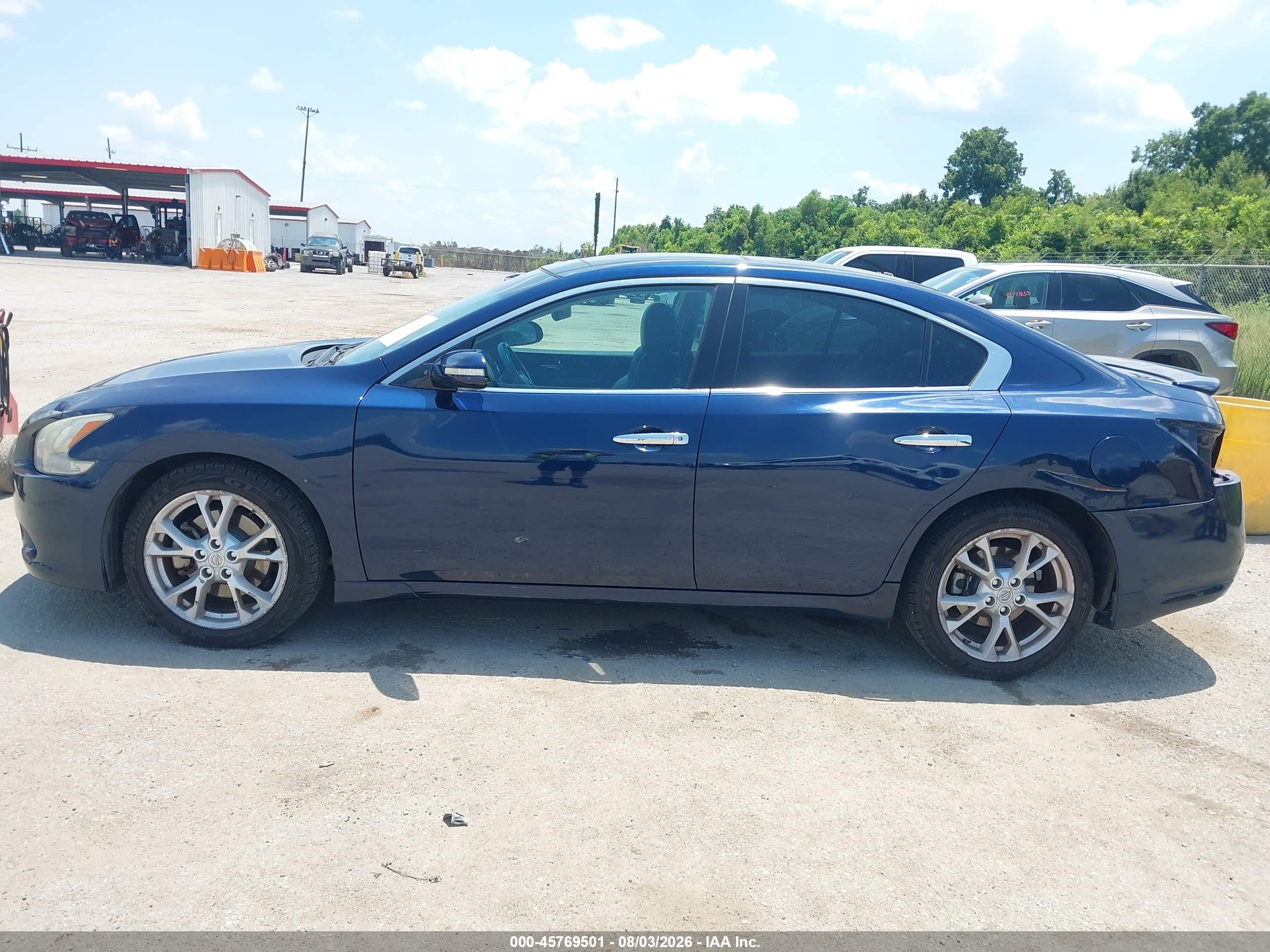 2014 Nissan Maxima 3.5 Sv Синий vin: 1N4AA5AP3EC914149