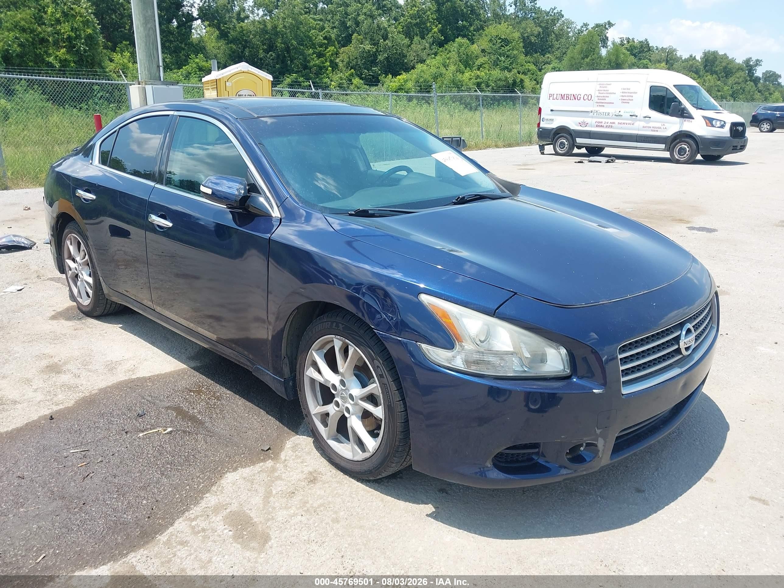 2014 Nissan Maxima 3.5 Sv Синий vin: 1N4AA5AP3EC914149