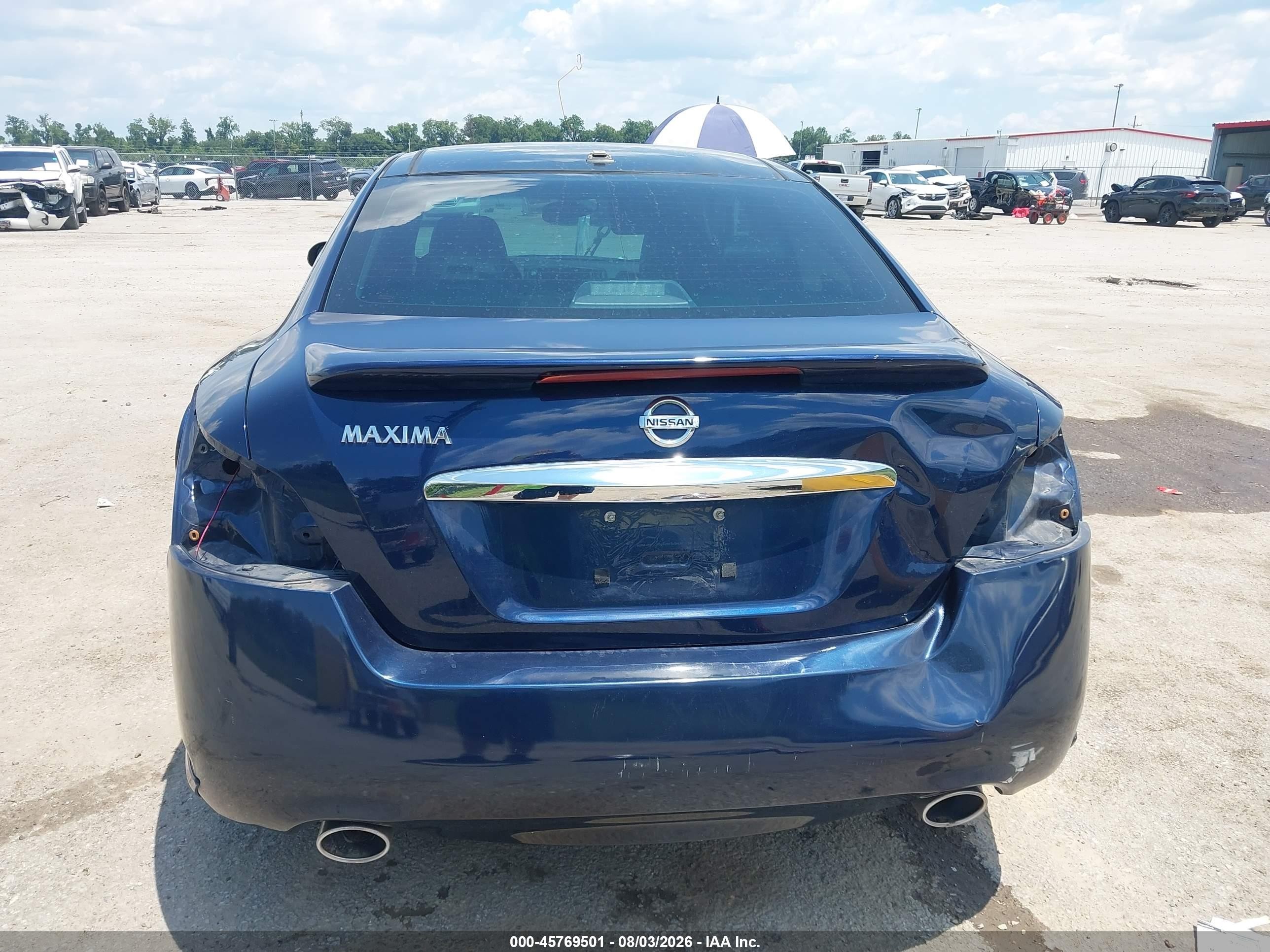 2014 Nissan Maxima 3.5 Sv Синий vin: 1N4AA5AP3EC914149