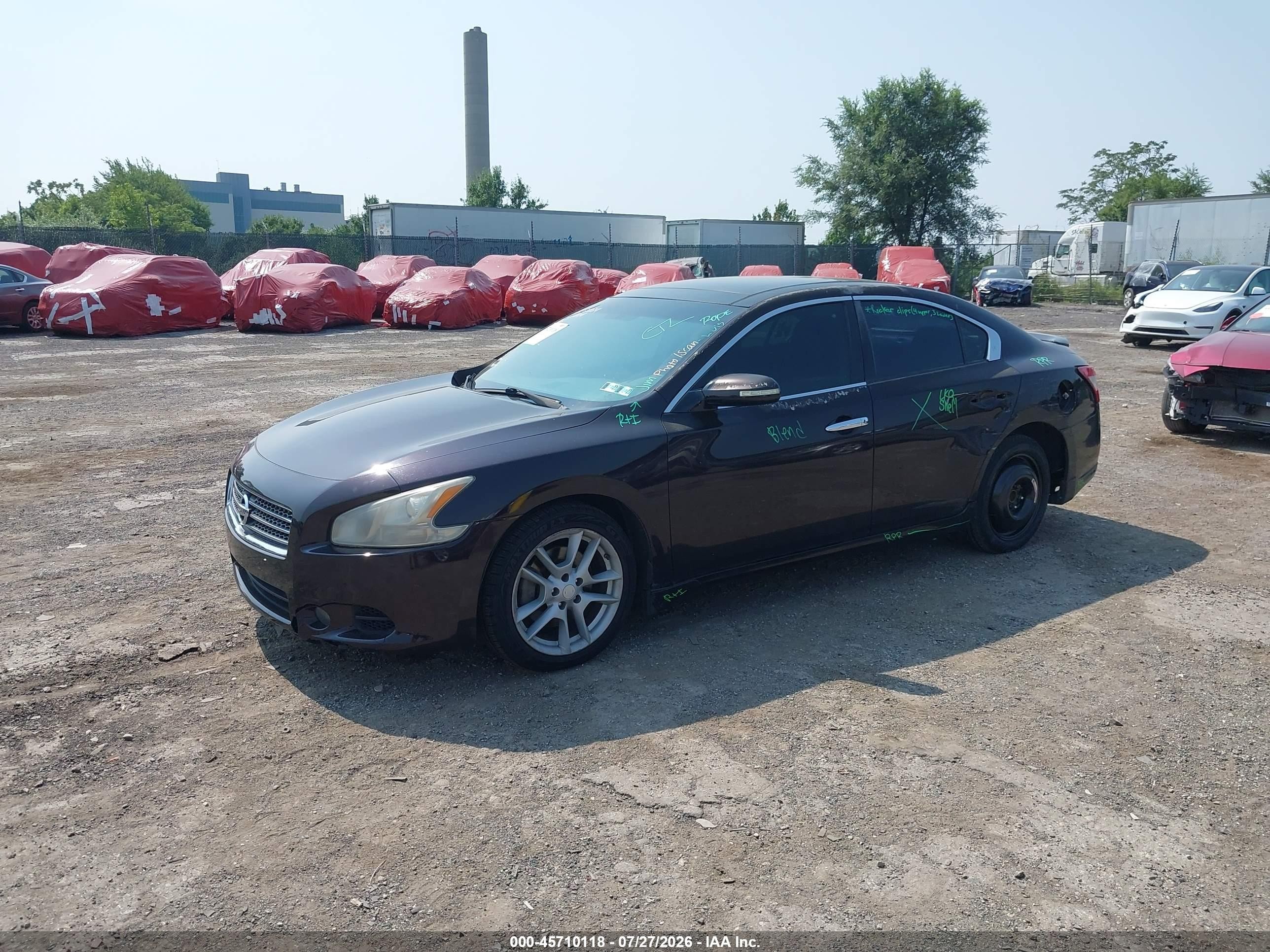2010 Nissan Maxima 3.5 Sv Black vin: 1N4AA5AP4AC828150