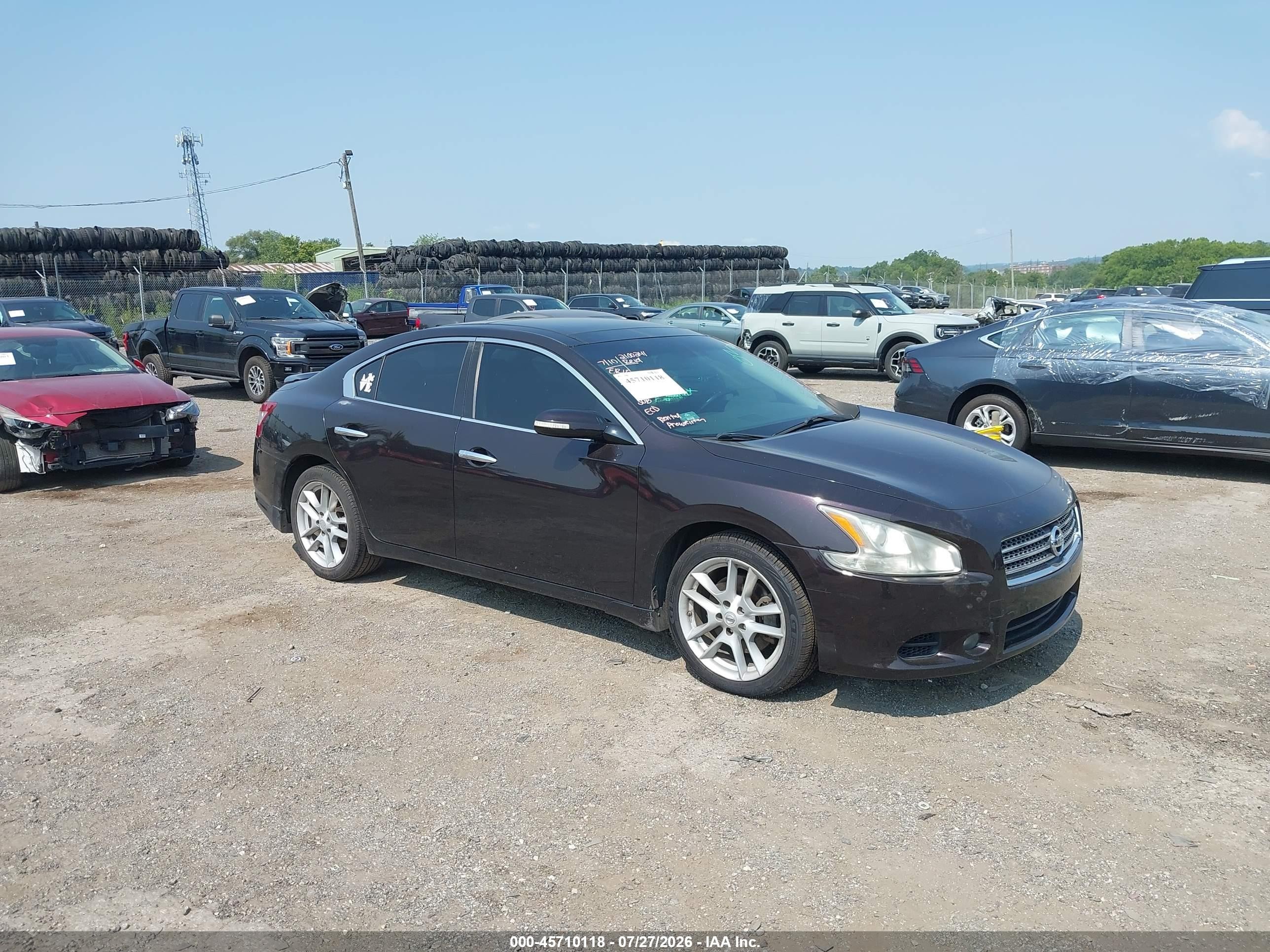 2010 Nissan Maxima 3.5 Sv Black vin: 1N4AA5AP4AC828150