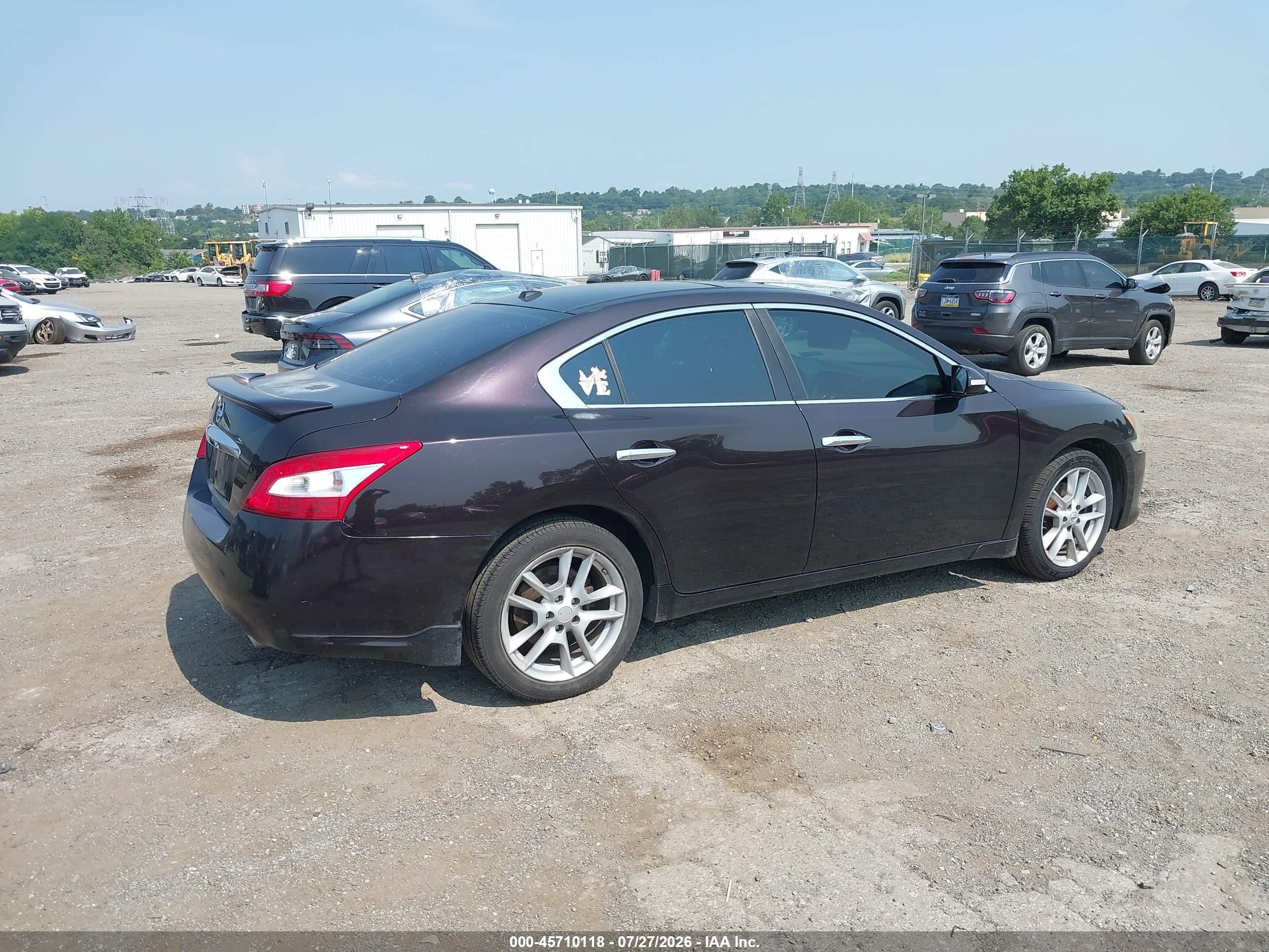 2010 Nissan Maxima 3.5 Sv Black vin: 1N4AA5AP4AC828150
