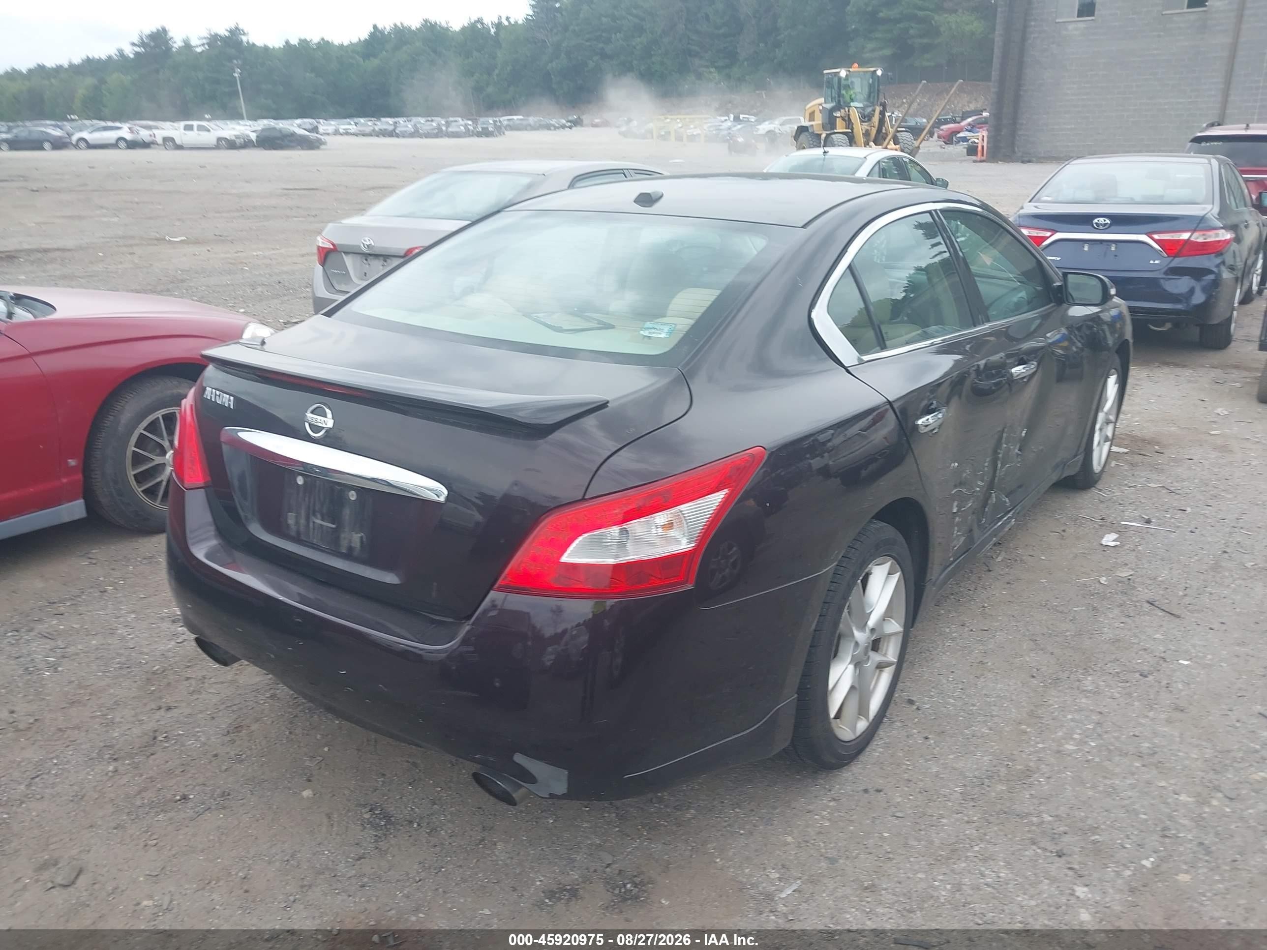 2010 Nissan Maxima 3.5 Sv Maroon vin: 1N4AA5AP4AC829122