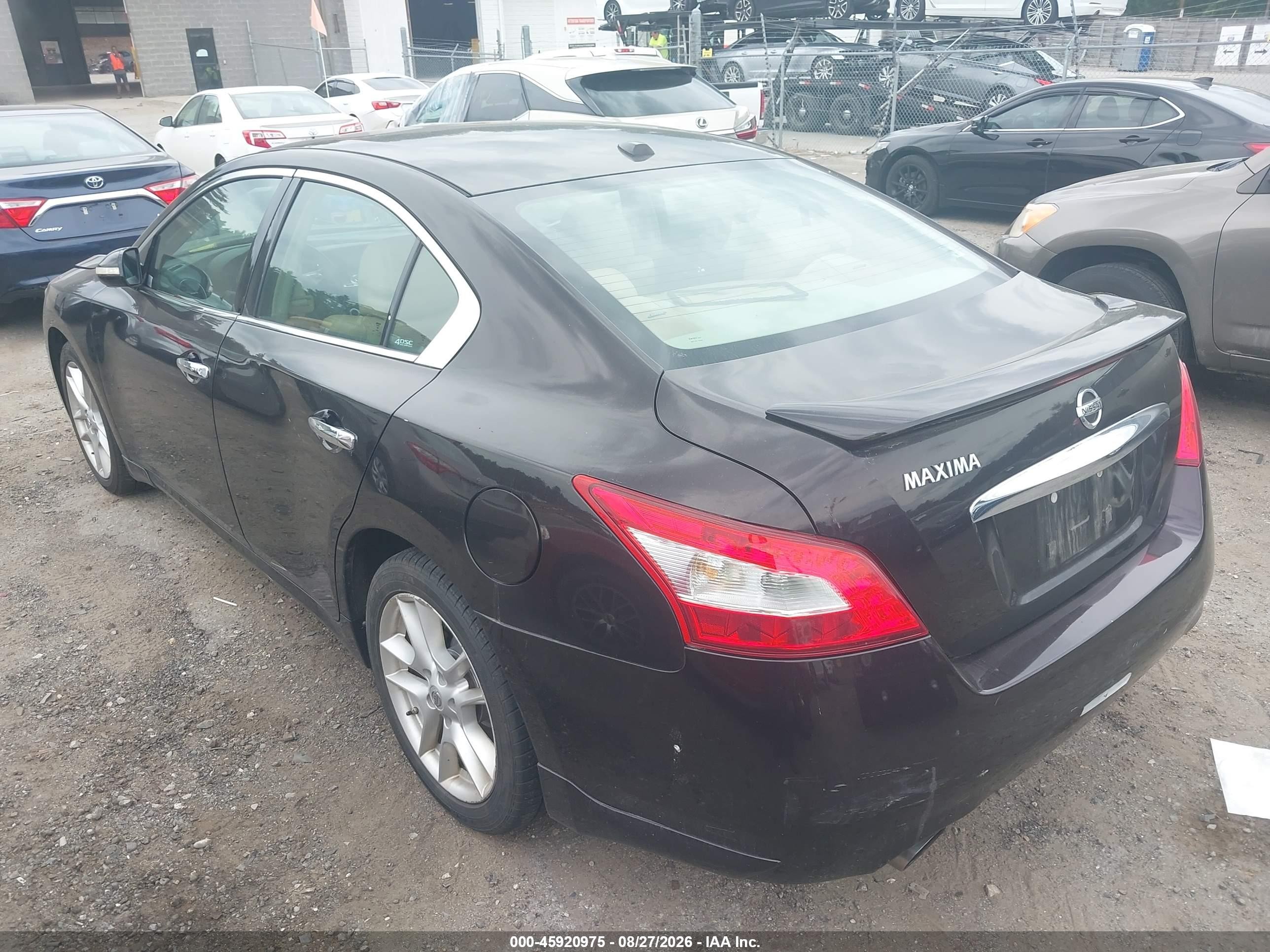 2010 Nissan Maxima 3.5 Sv Maroon vin: 1N4AA5AP4AC829122