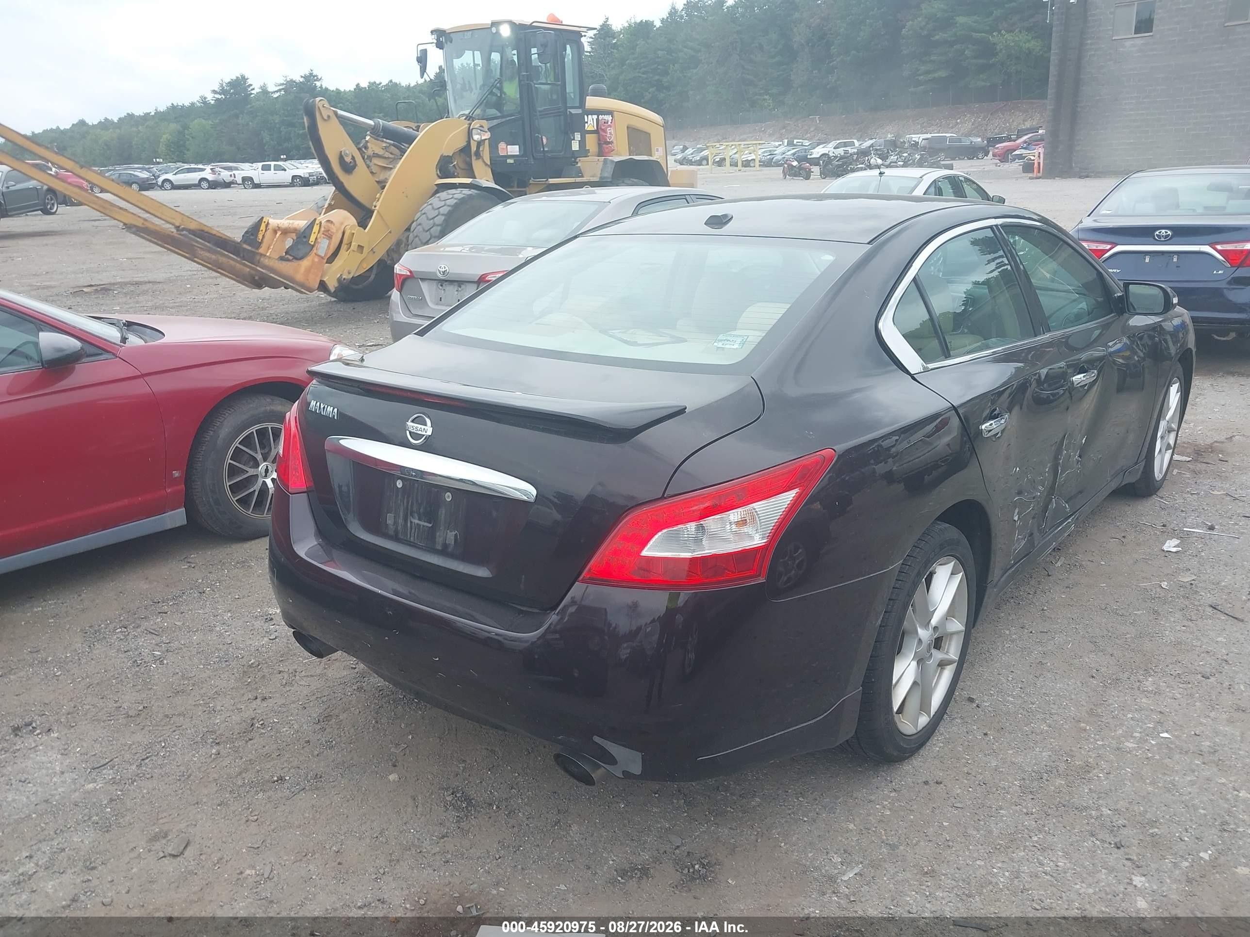 2010 Nissan Maxima 3.5 Sv Maroon vin: 1N4AA5AP4AC829122
