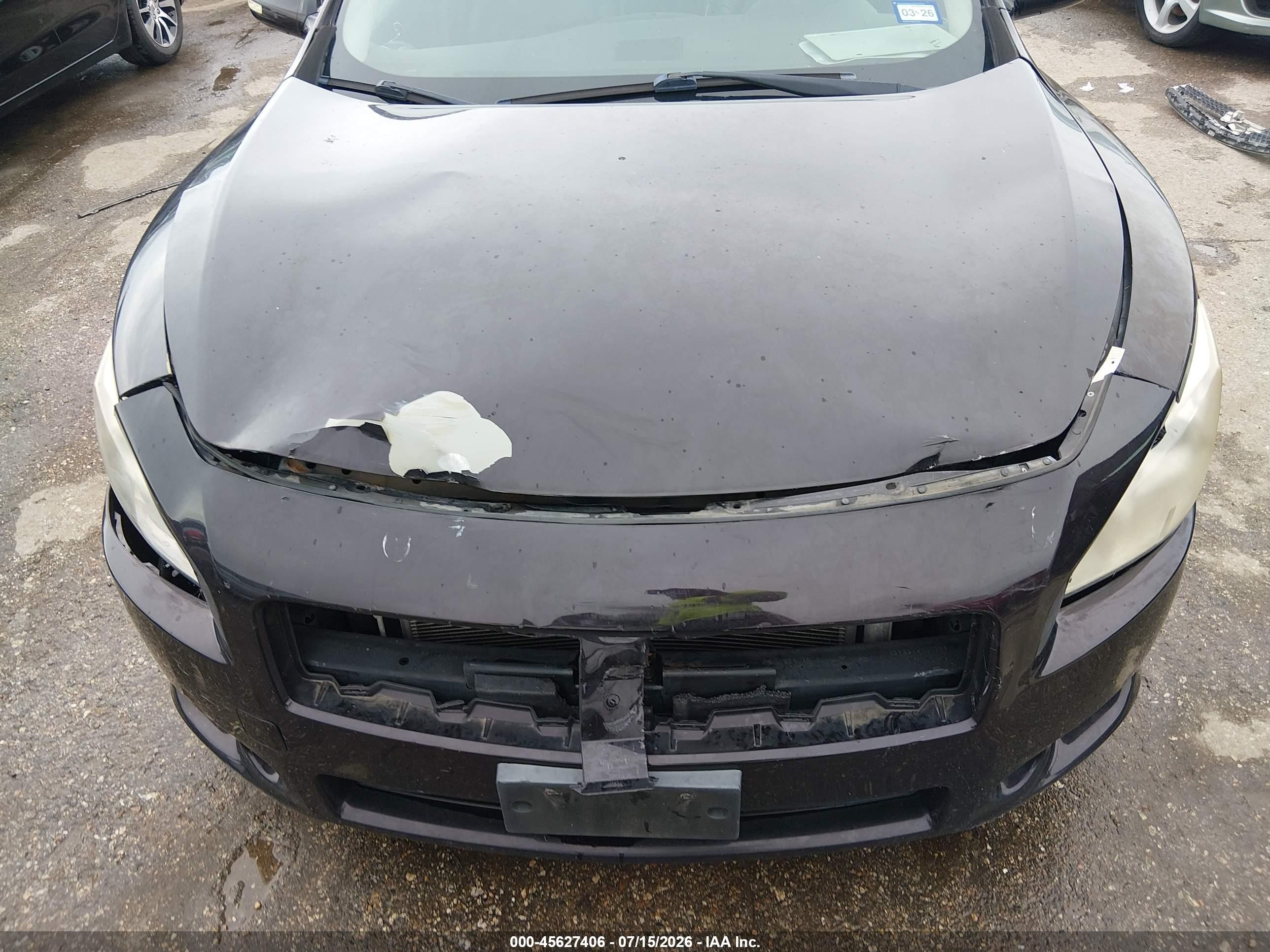 2010 Nissan Maxima 3.5 Sv Purple vin: 1N4AA5AP4AC842775