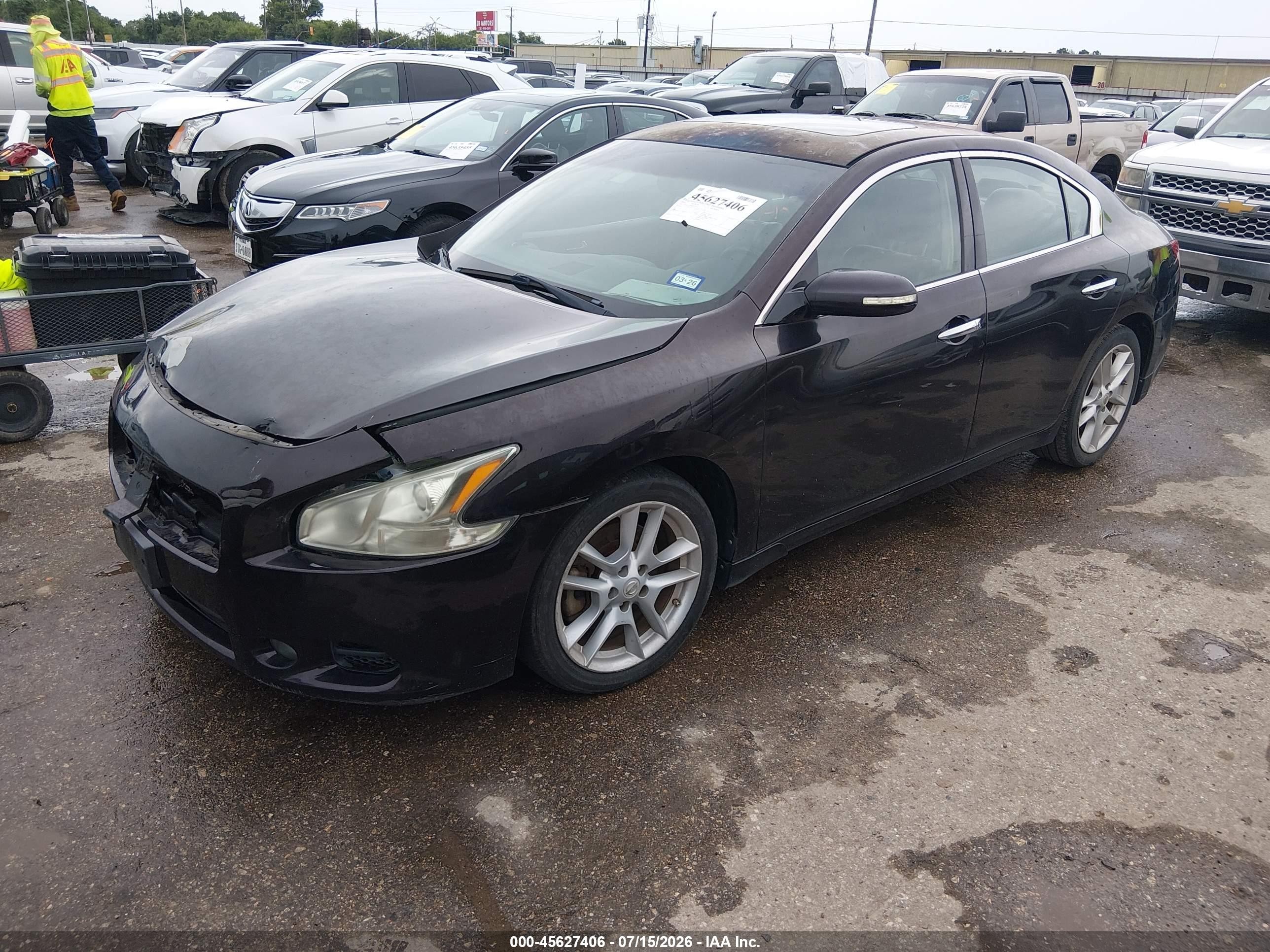 2010 Nissan Maxima 3.5 Sv Purple vin: 1N4AA5AP4AC842775