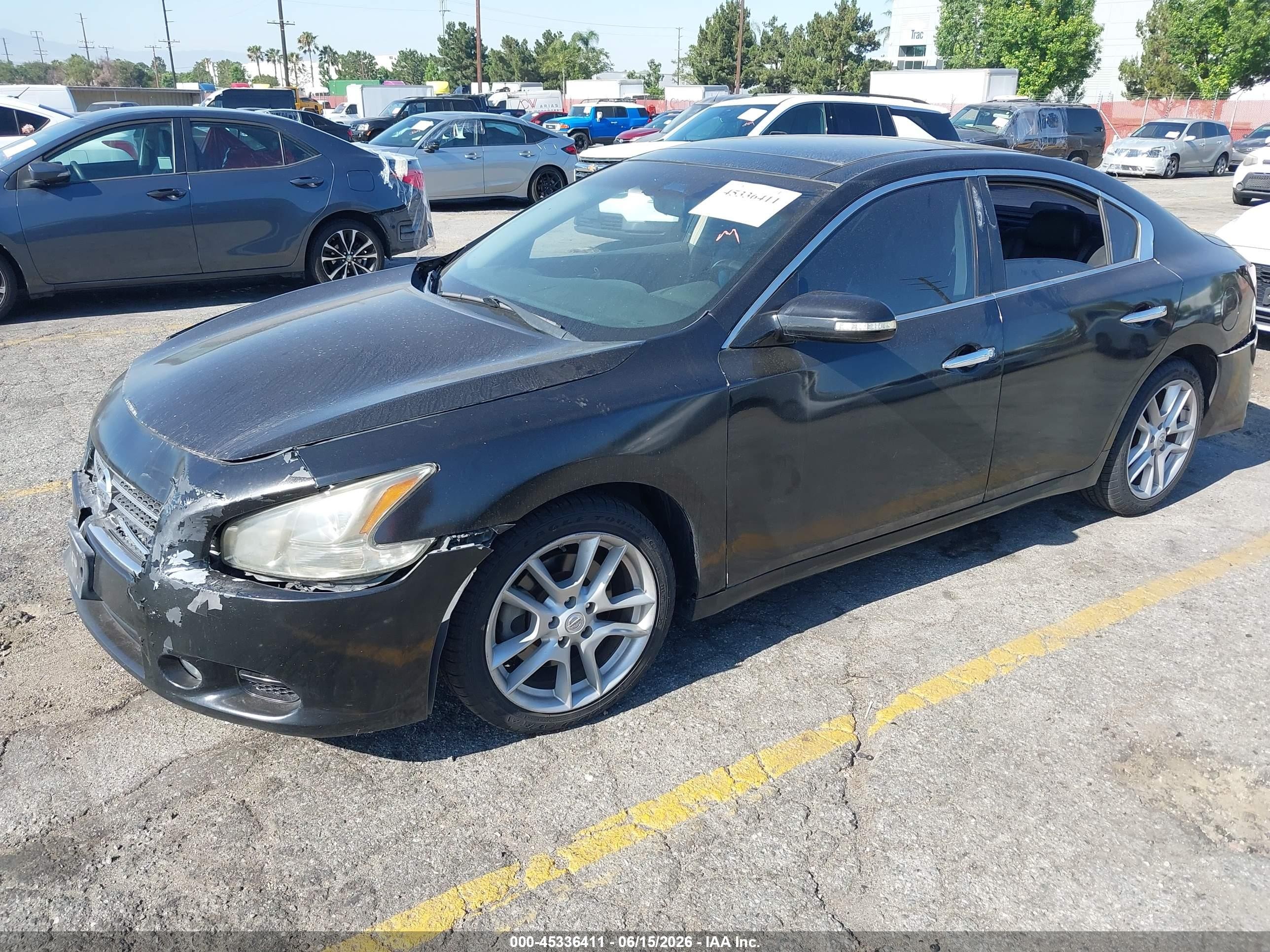 2010 Nissan Maxima 3.5 Sv Черный vin: 1N4AA5AP4AC855784
