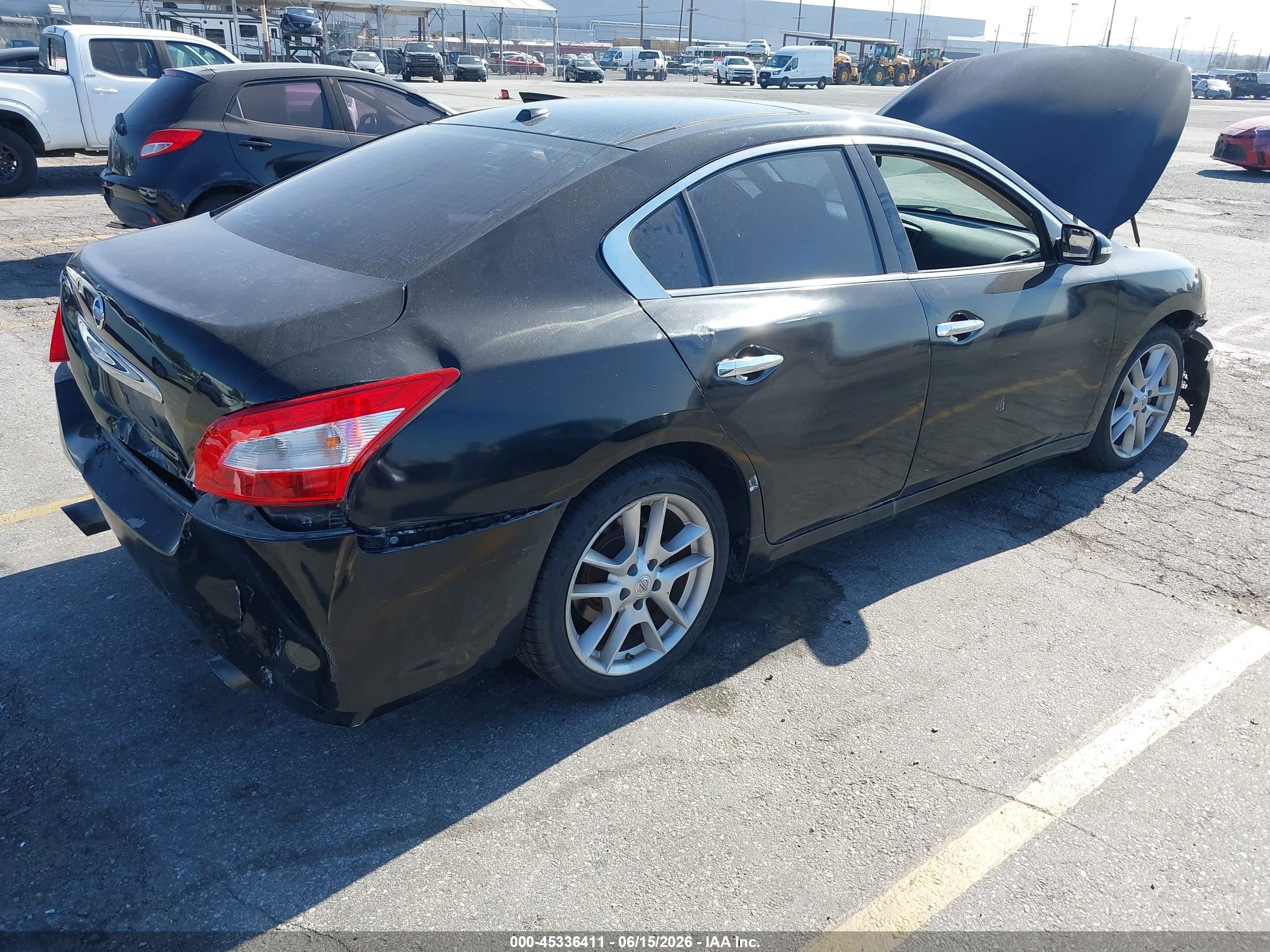 2010 Nissan Maxima 3.5 Sv Черный vin: 1N4AA5AP4AC855784