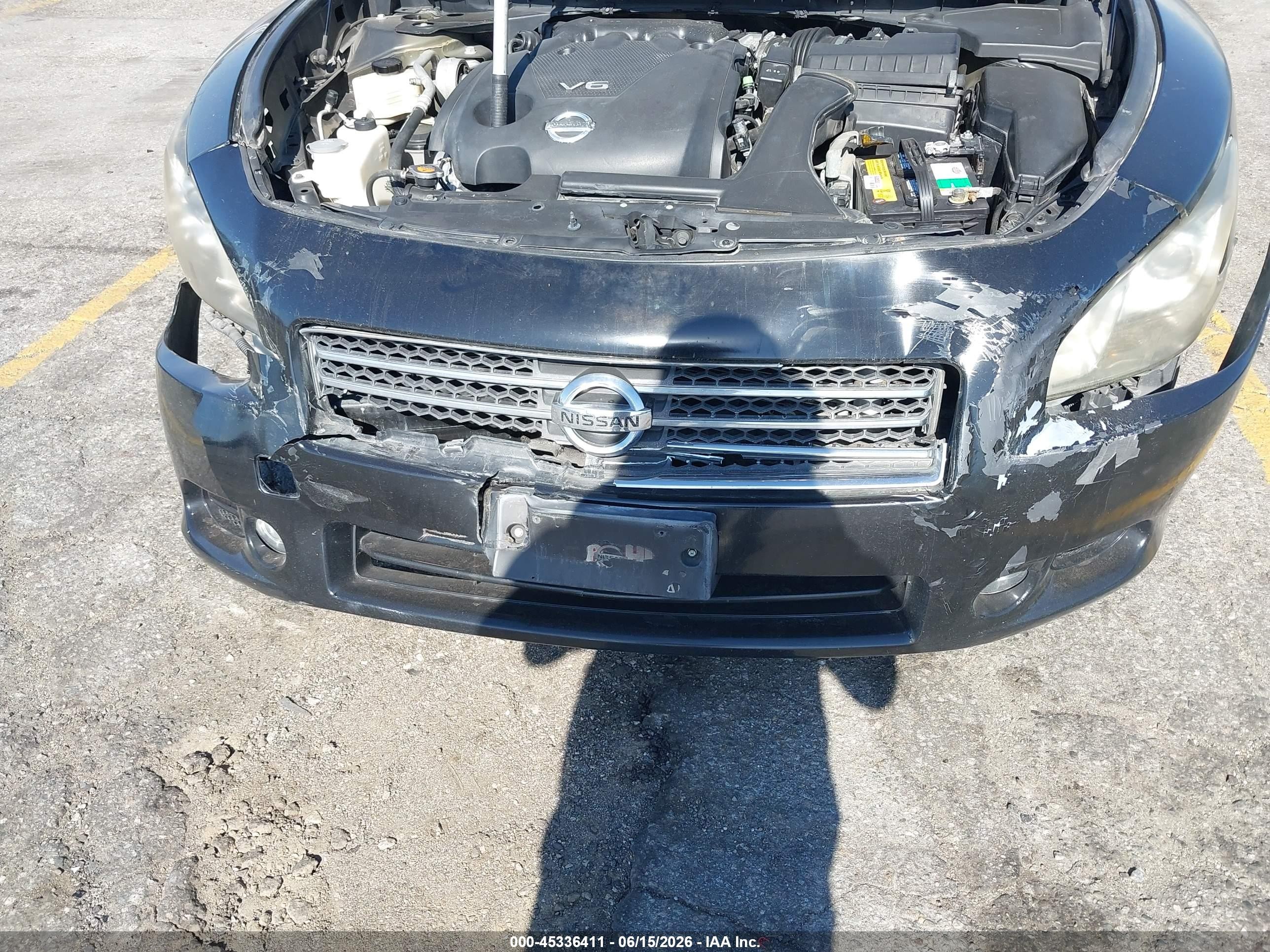 2010 Nissan Maxima 3.5 Sv Черный vin: 1N4AA5AP4AC855784