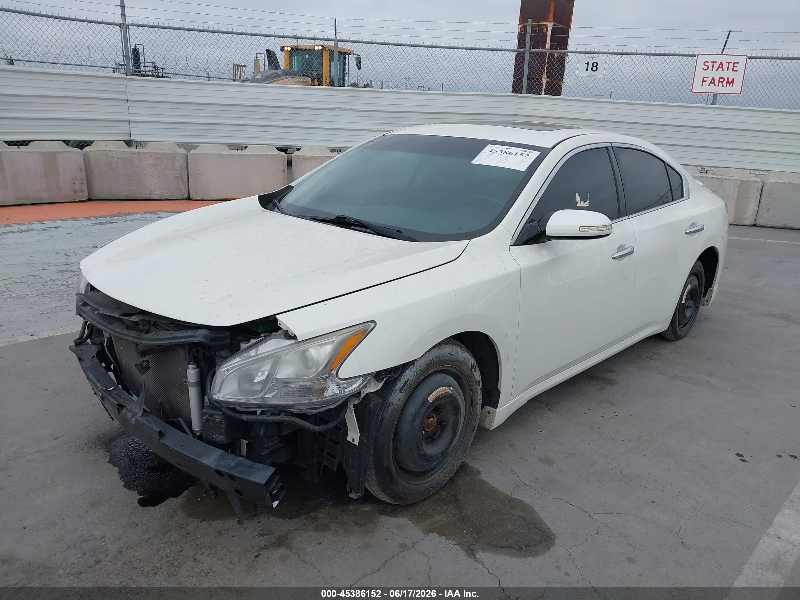 2010 Nissan Maxima 3.5 Sv White vin: 1N4AA5AP4AC862833