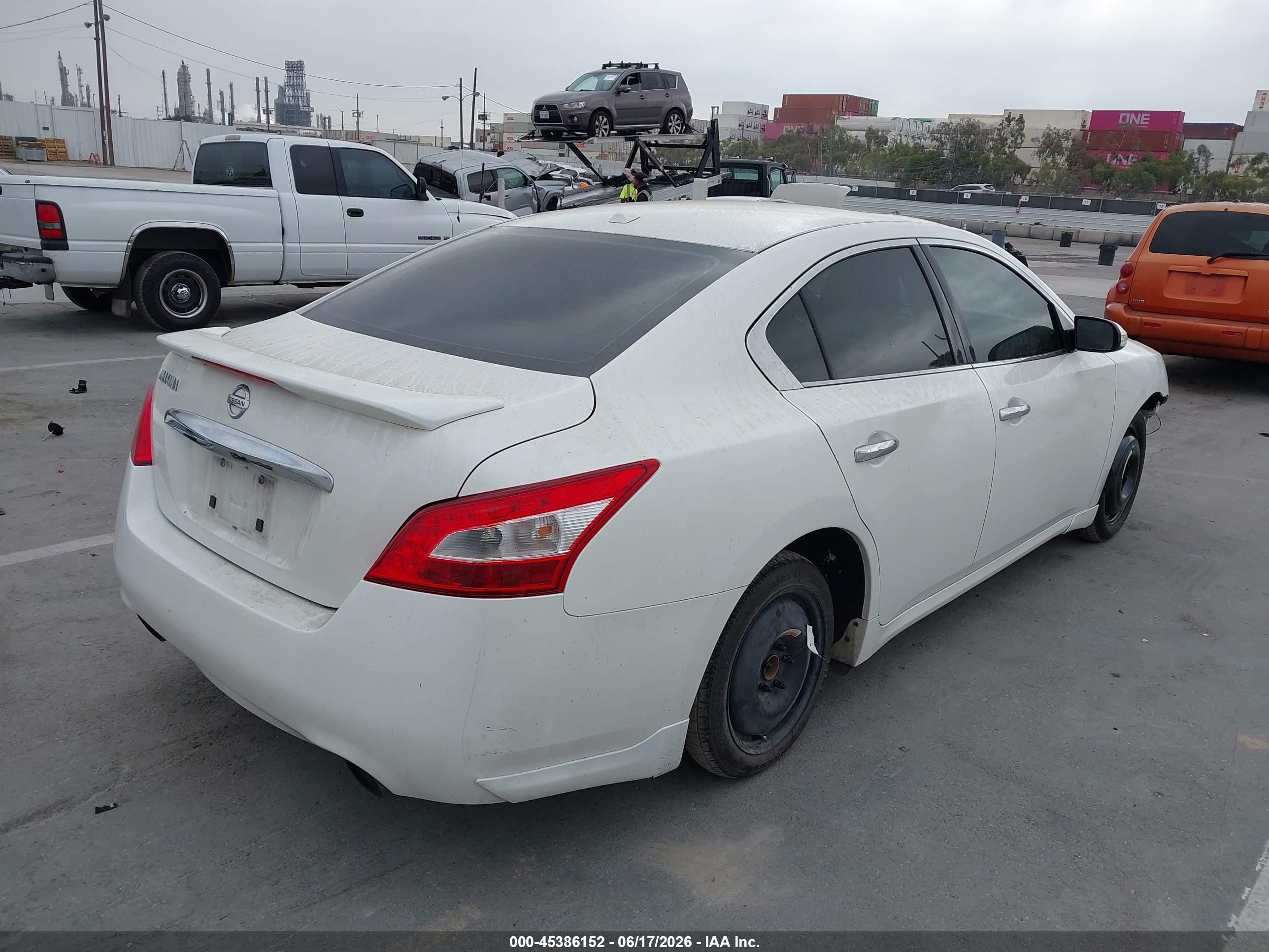 2010 Nissan Maxima 3.5 Sv White vin: 1N4AA5AP4AC862833