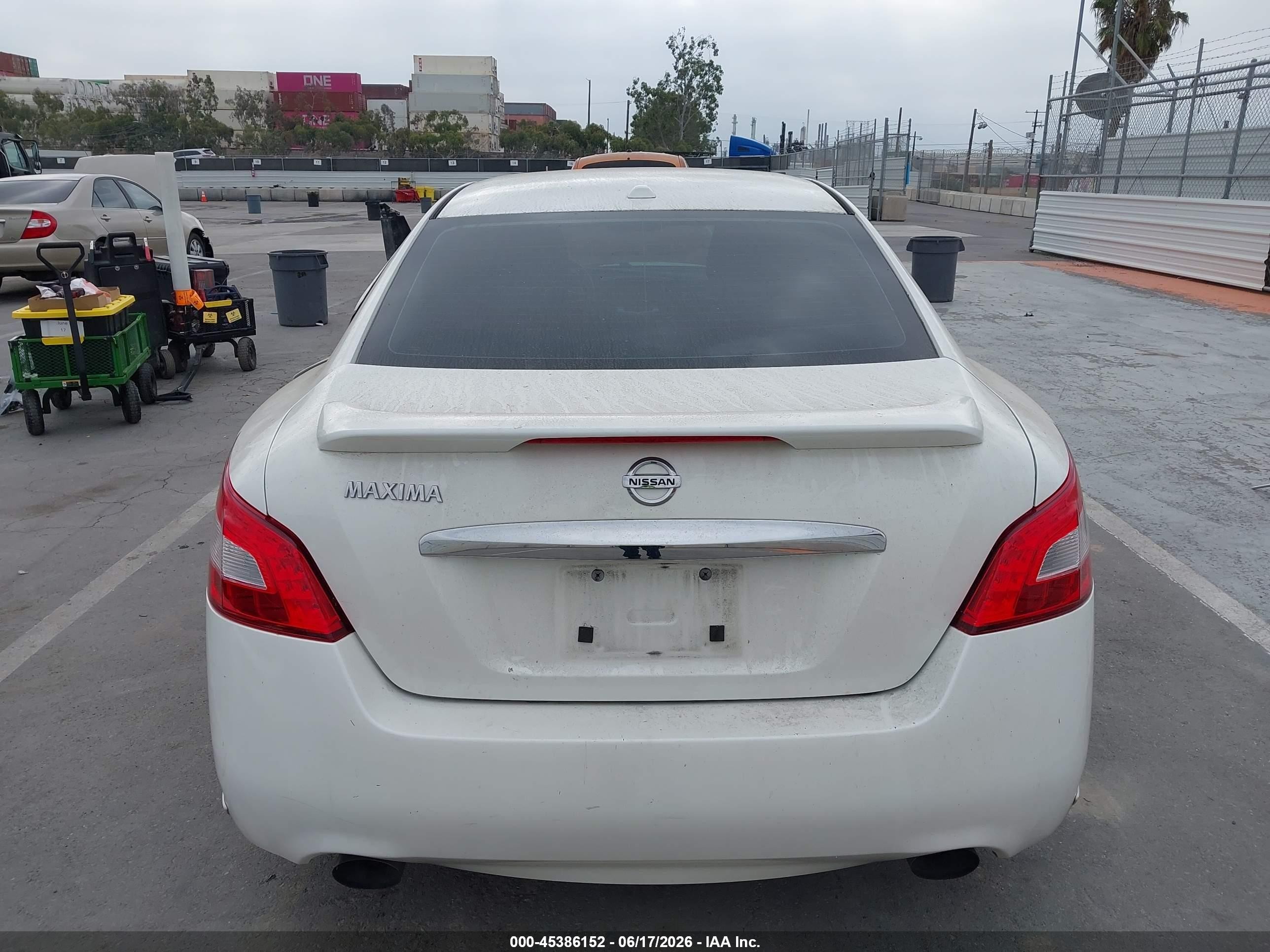 2010 Nissan Maxima 3.5 Sv White vin: 1N4AA5AP4AC862833