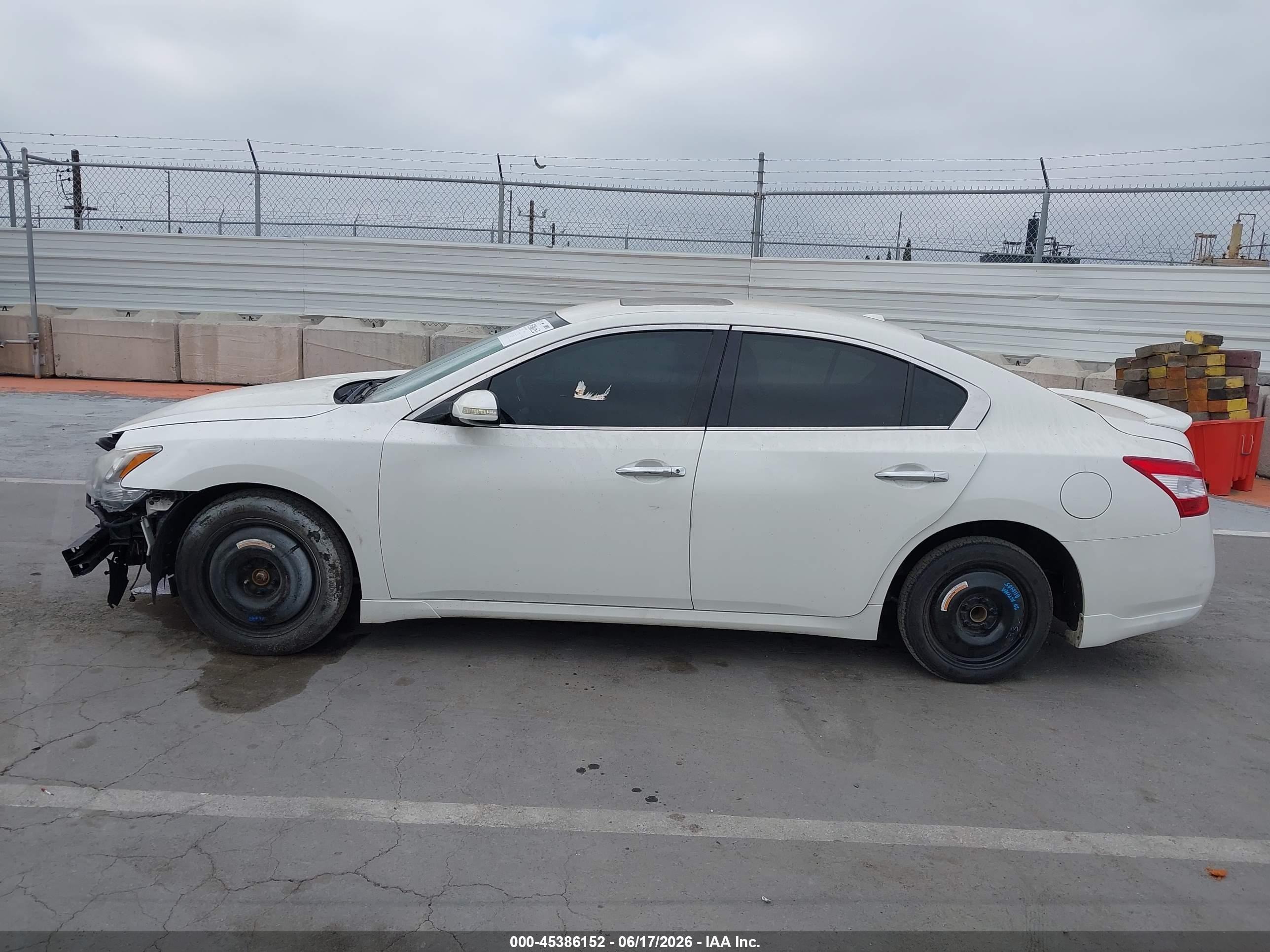 2010 Nissan Maxima 3.5 Sv White vin: 1N4AA5AP4AC862833