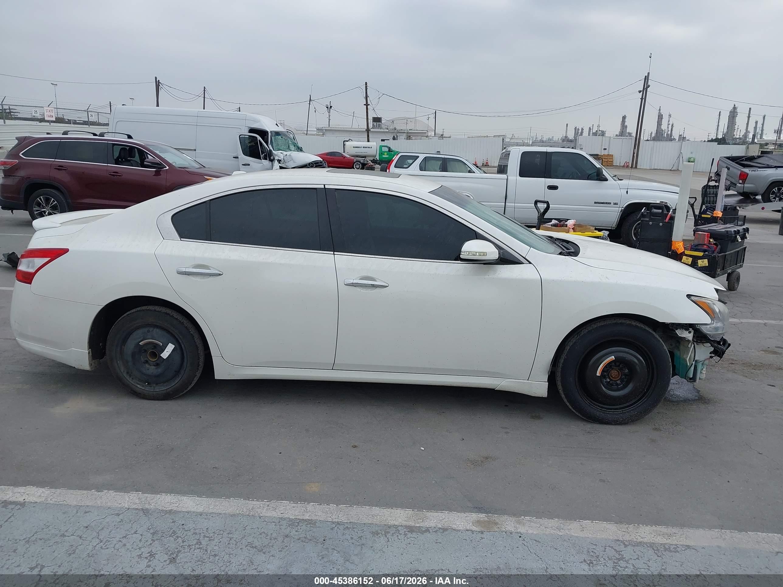 2010 Nissan Maxima 3.5 Sv White vin: 1N4AA5AP4AC862833