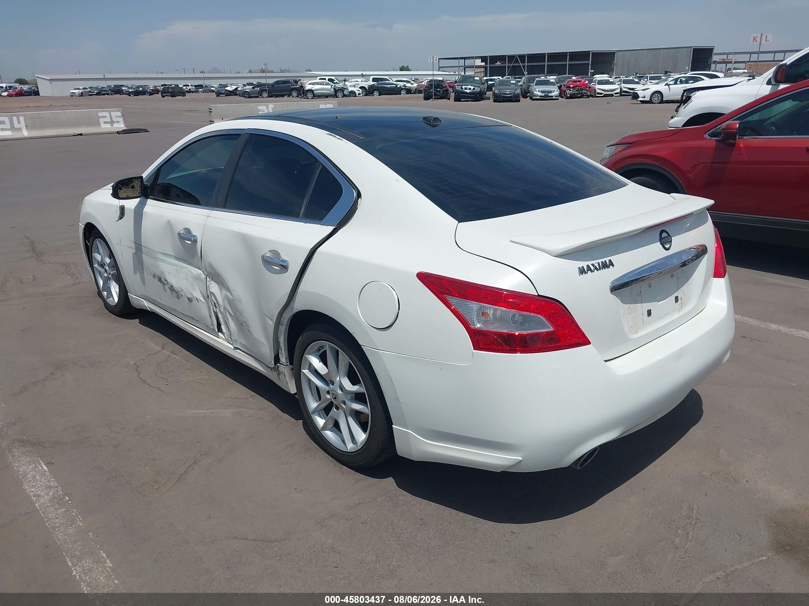 2011 Nissan Maxima 3.5 Sv White vin: 1N4AA5AP4BC827422