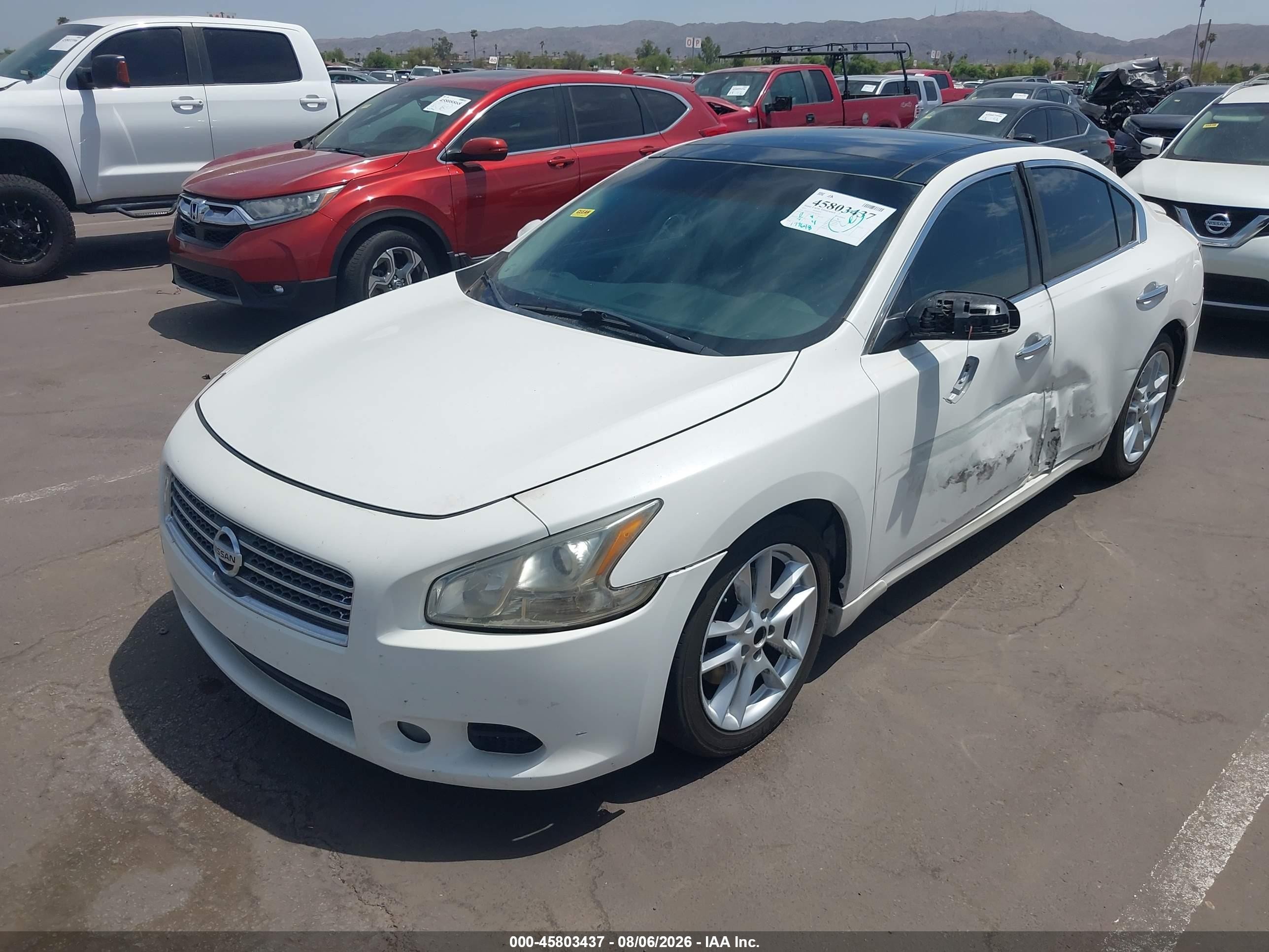 2011 Nissan Maxima 3.5 Sv White vin: 1N4AA5AP4BC827422