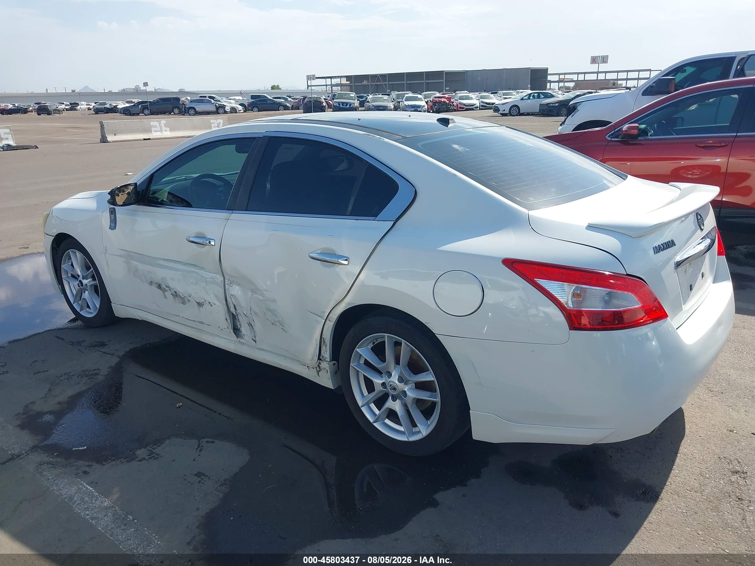2011 Nissan Maxima 3.5 Sv White vin: 1N4AA5AP4BC827422