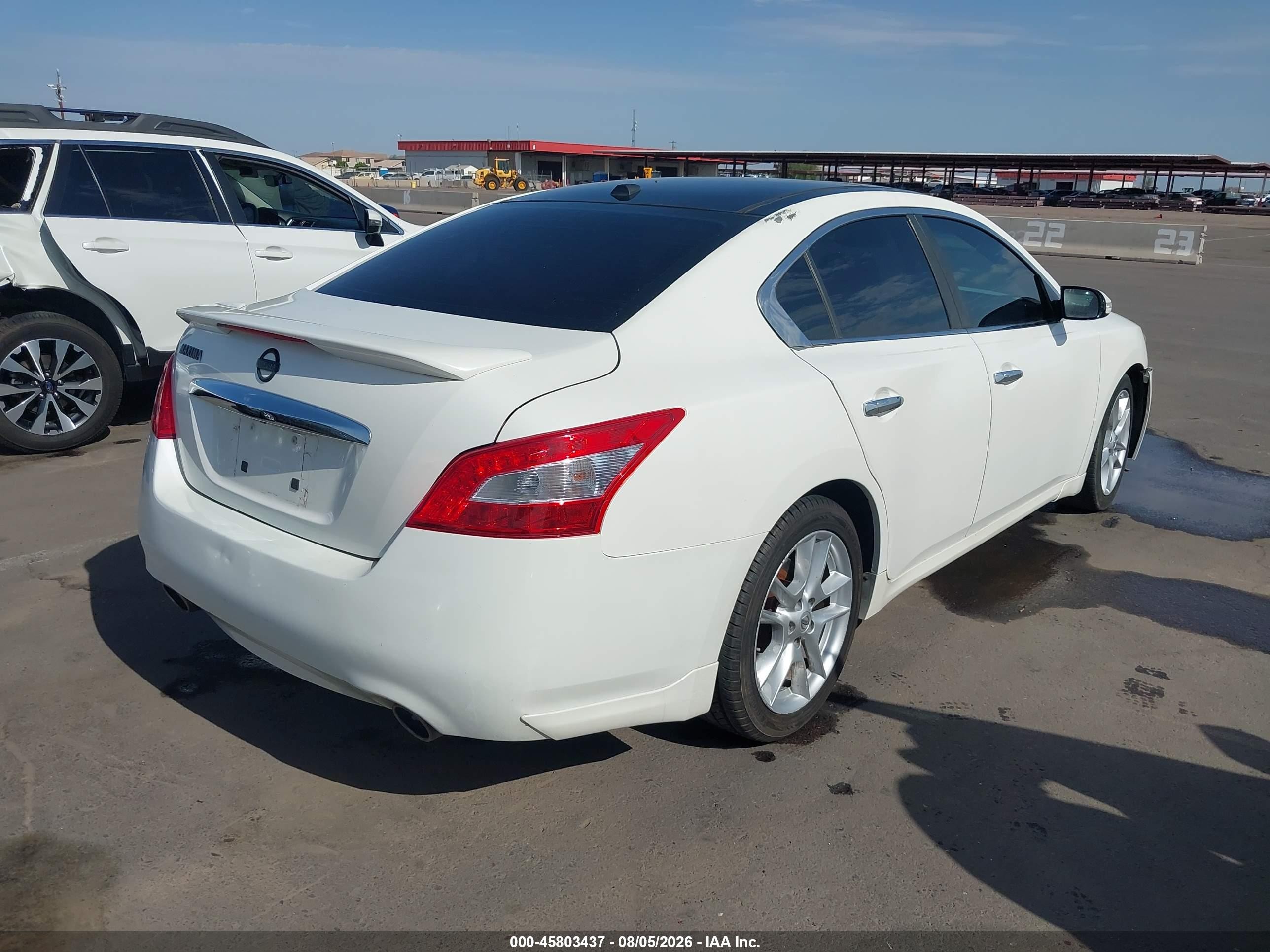2011 Nissan Maxima 3.5 Sv White vin: 1N4AA5AP4BC827422