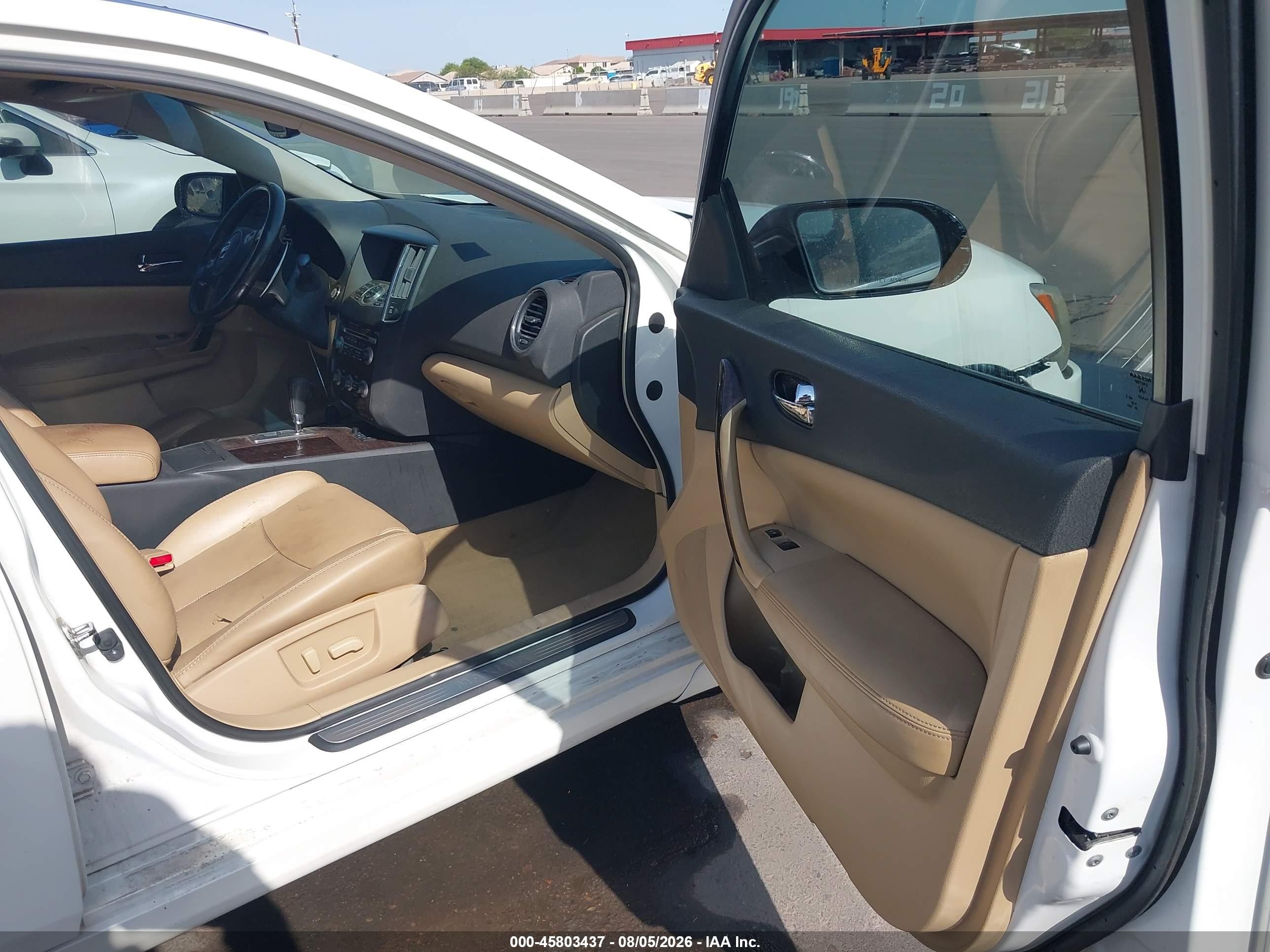 2011 Nissan Maxima 3.5 Sv White vin: 1N4AA5AP4BC827422