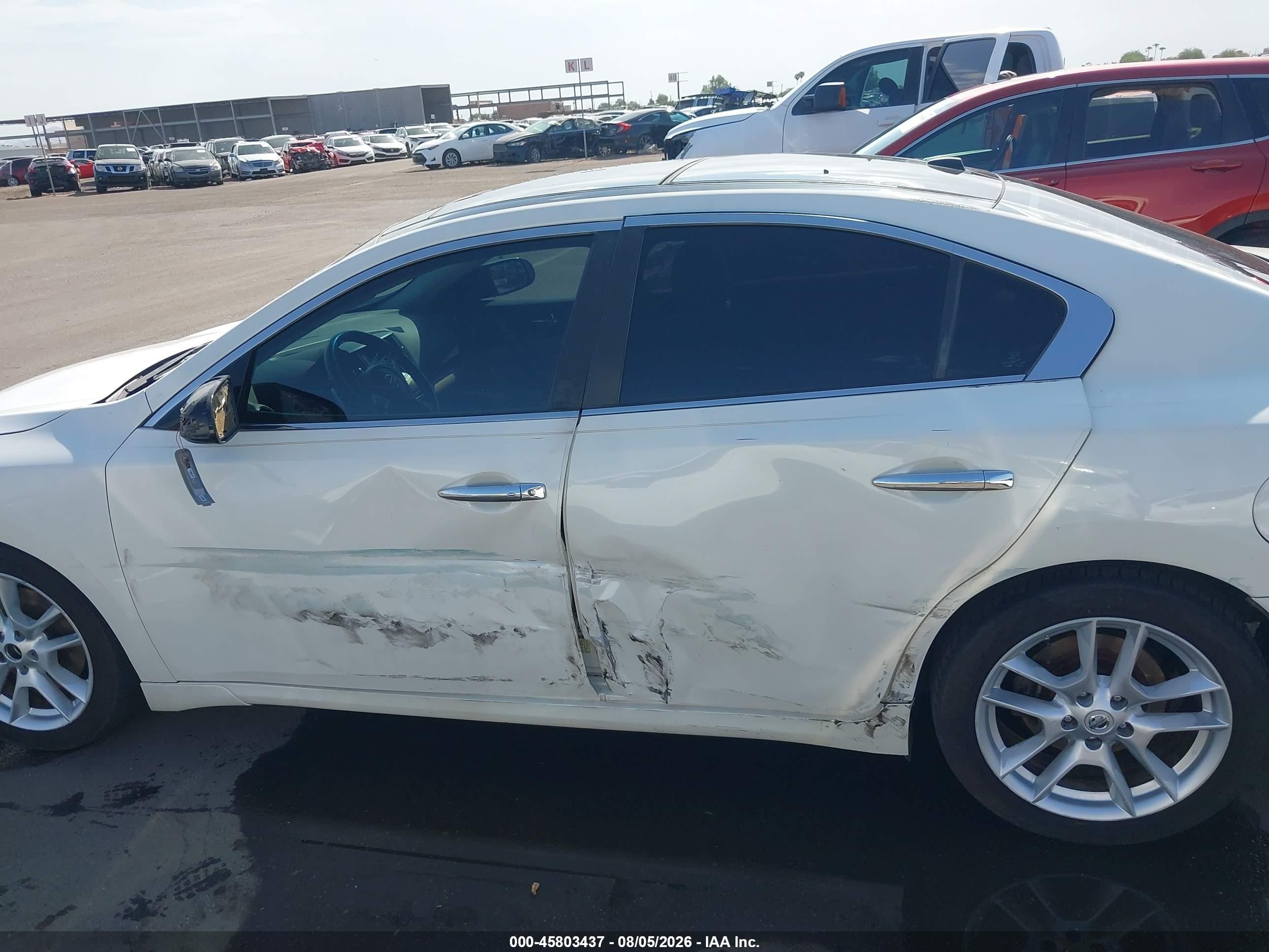 2011 Nissan Maxima 3.5 Sv White vin: 1N4AA5AP4BC827422