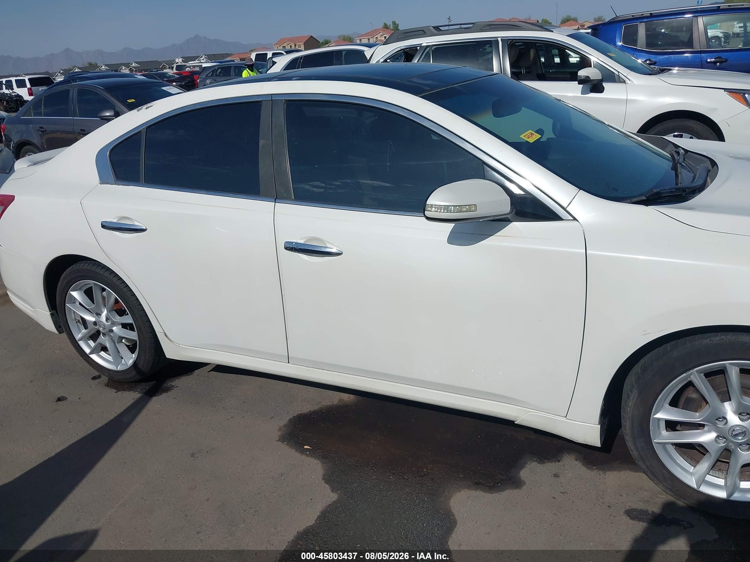 2011 Nissan Maxima 3.5 Sv White vin: 1N4AA5AP4BC827422