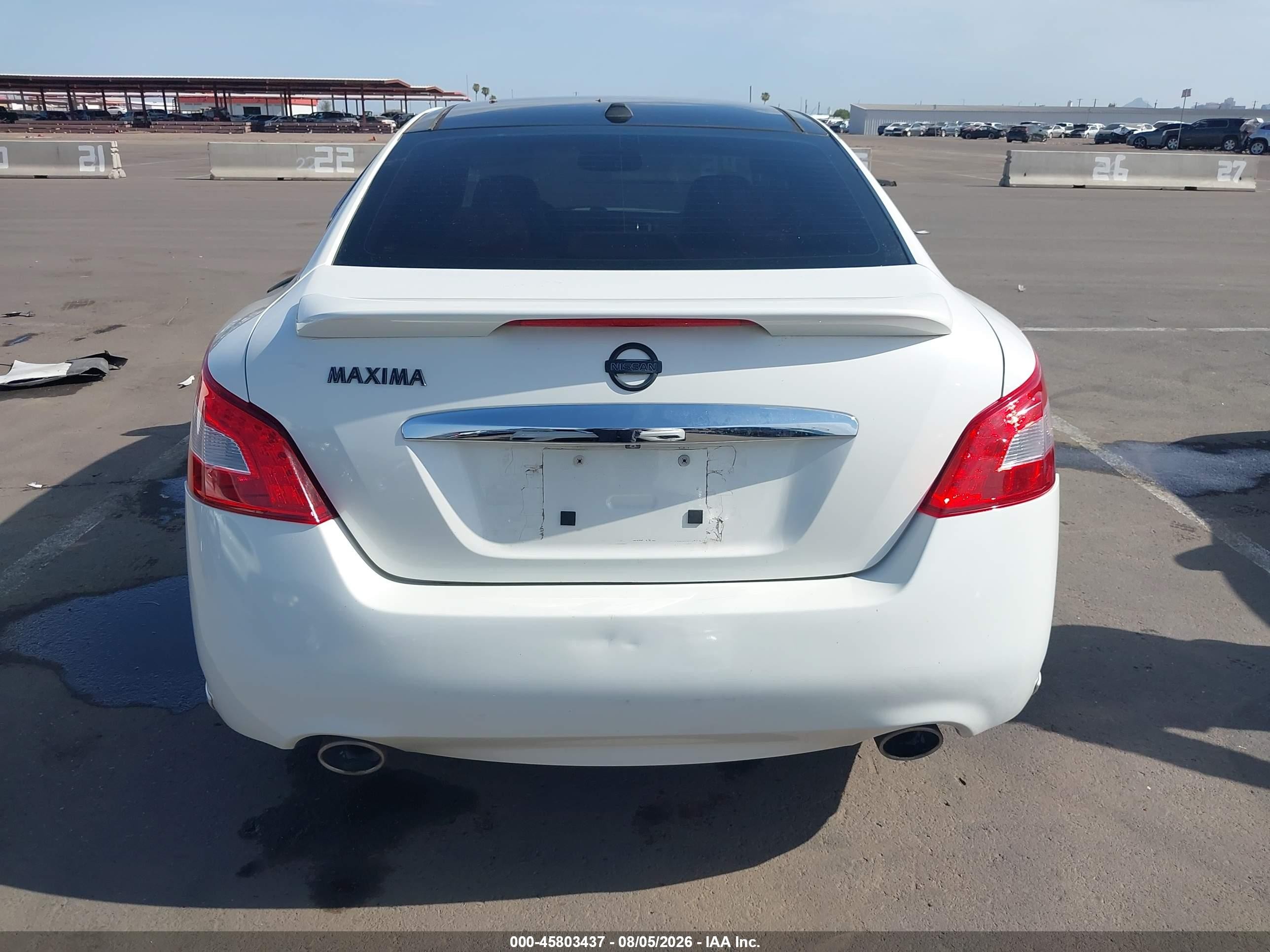 2011 Nissan Maxima 3.5 Sv White vin: 1N4AA5AP4BC827422