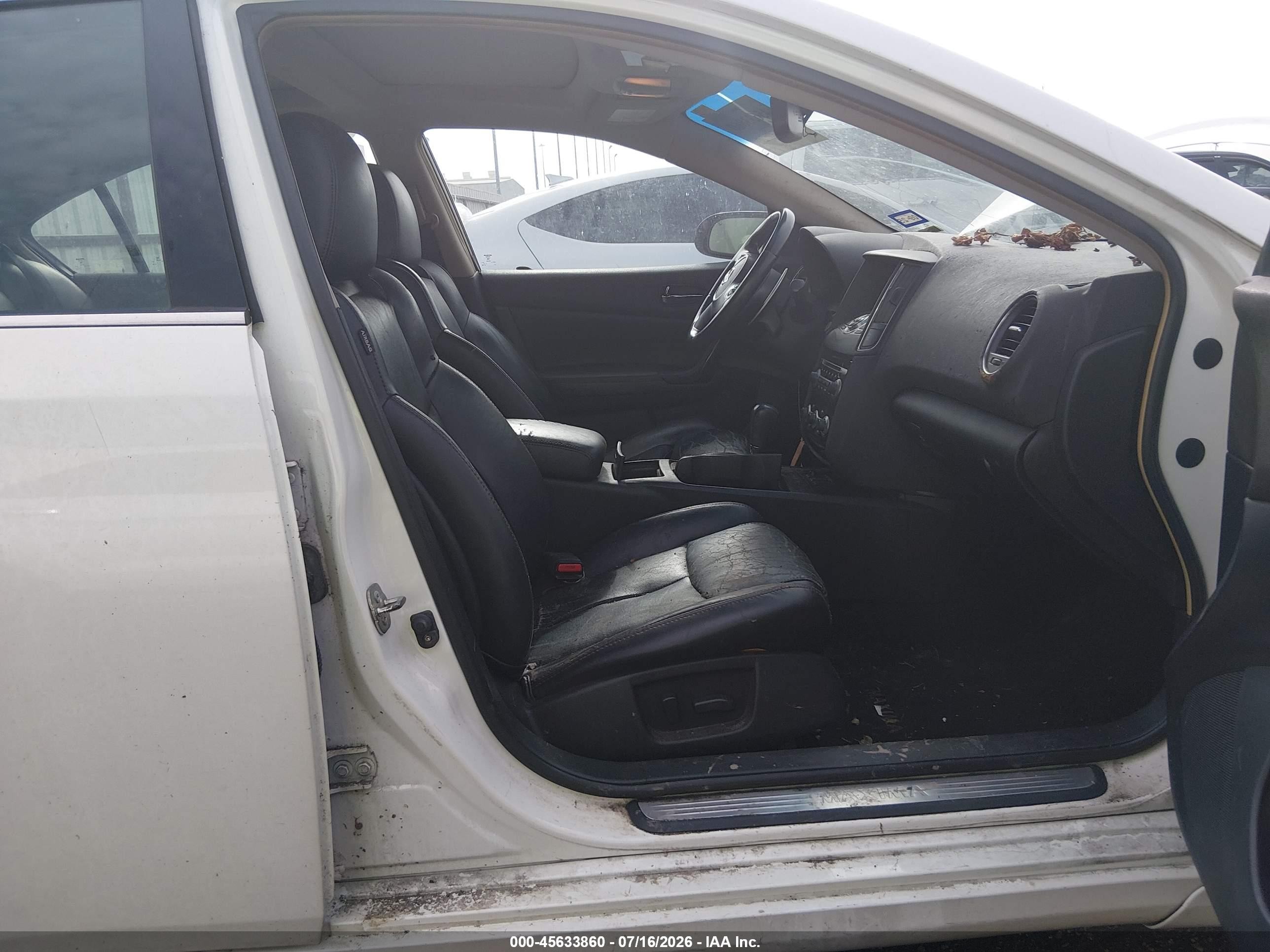 2011 Nissan Maxima 3.5 Sv White vin: 1N4AA5AP4BC830384
