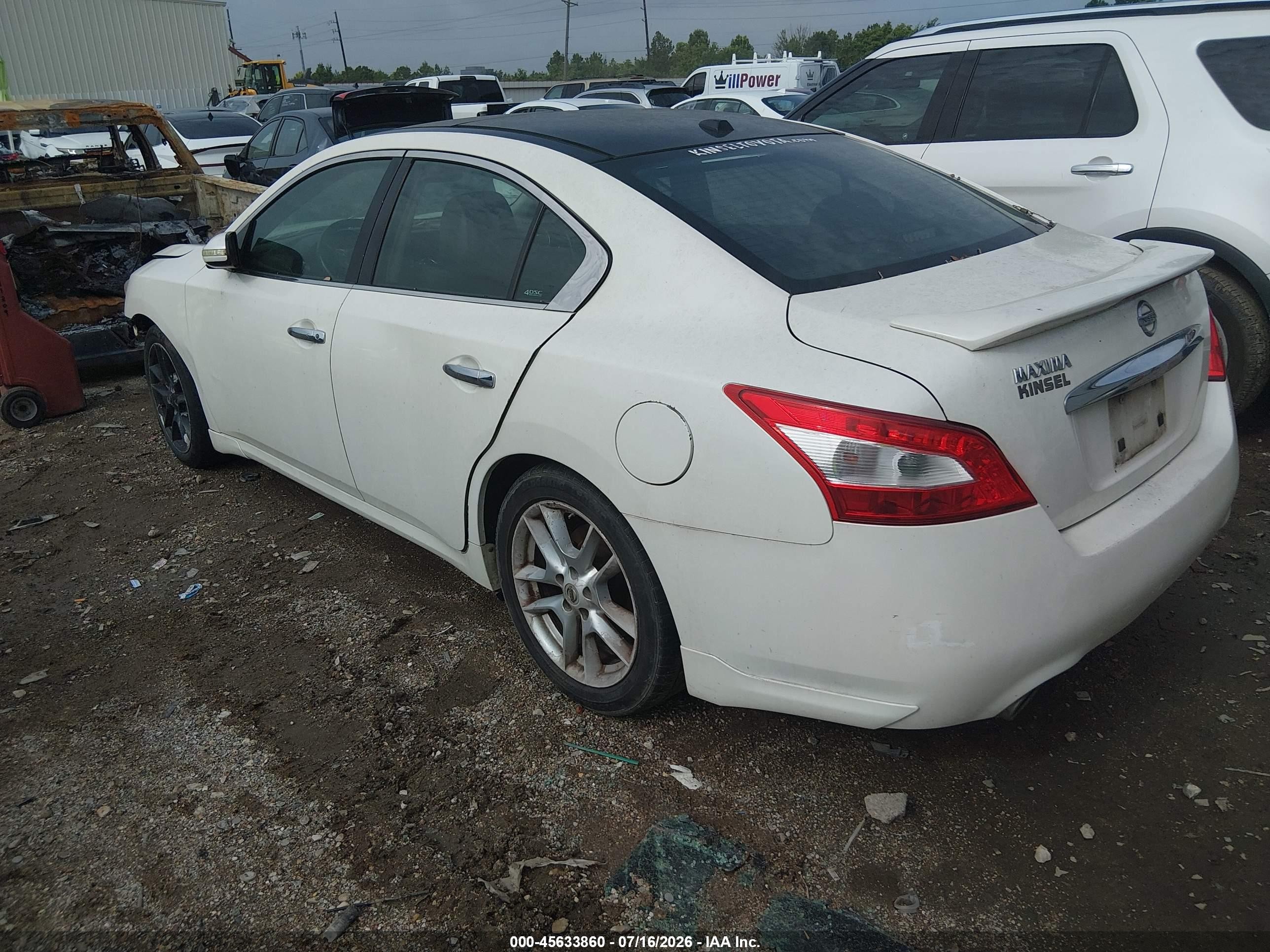 2011 Nissan Maxima 3.5 Sv White vin: 1N4AA5AP4BC830384
