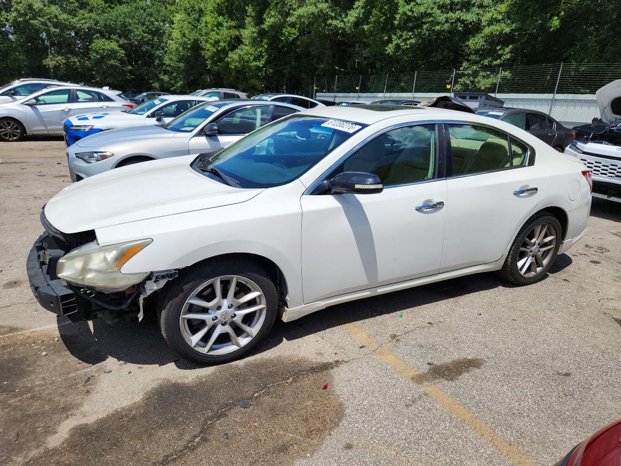 2011 Nissan Maxima 3.5 S White vin: 1N4AA5AP4BC842938