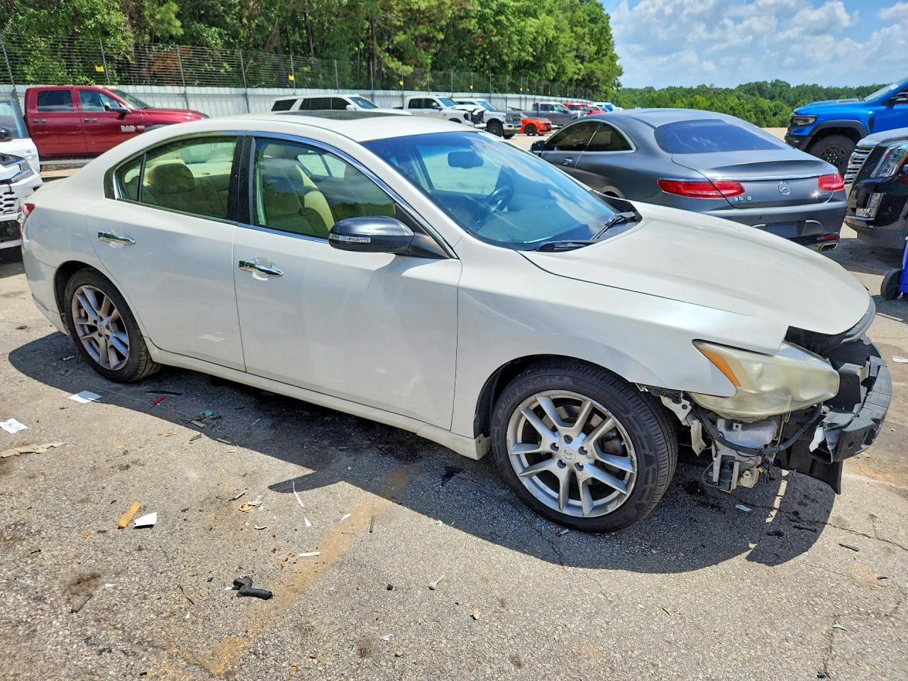 2011 Nissan Maxima 3.5 S White vin: 1N4AA5AP4BC842938