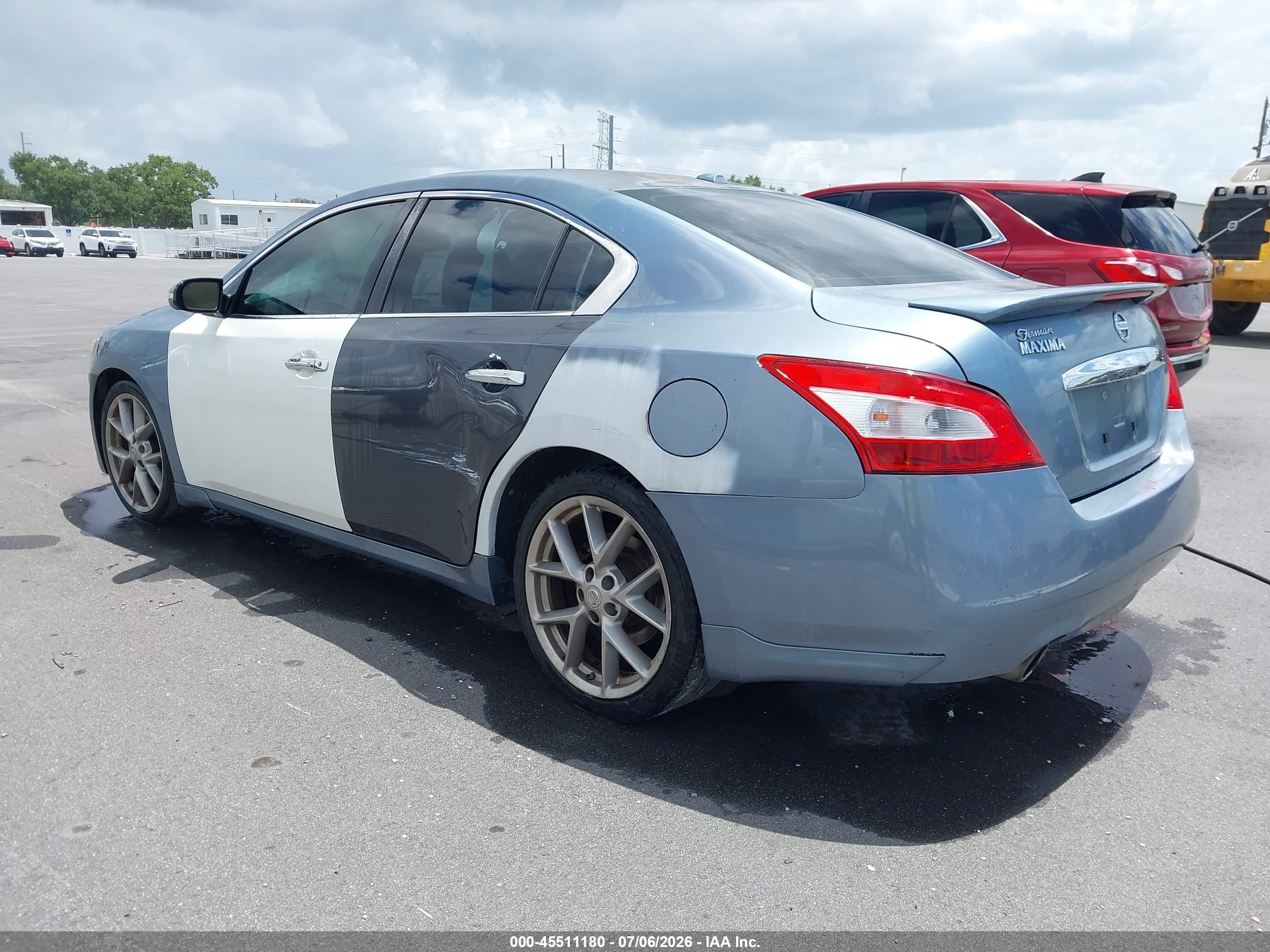2011 Nissan Maxima 3.5 Sv Blue vin: 1N4AA5AP4BC852336