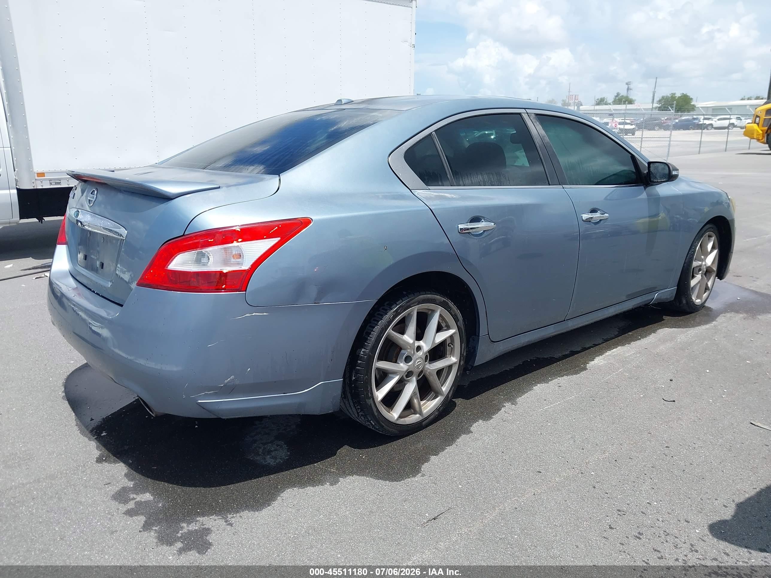 2011 Nissan Maxima 3.5 Sv Blue vin: 1N4AA5AP4BC852336