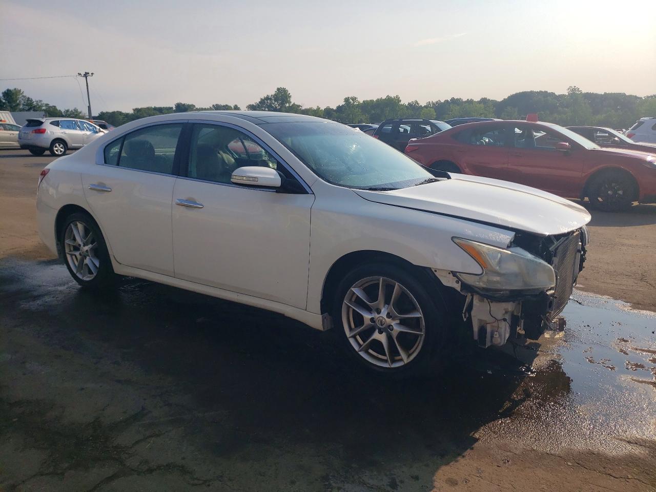2011 Nissan Maxima 3.5 S White vin: 1N4AA5AP4BC860050