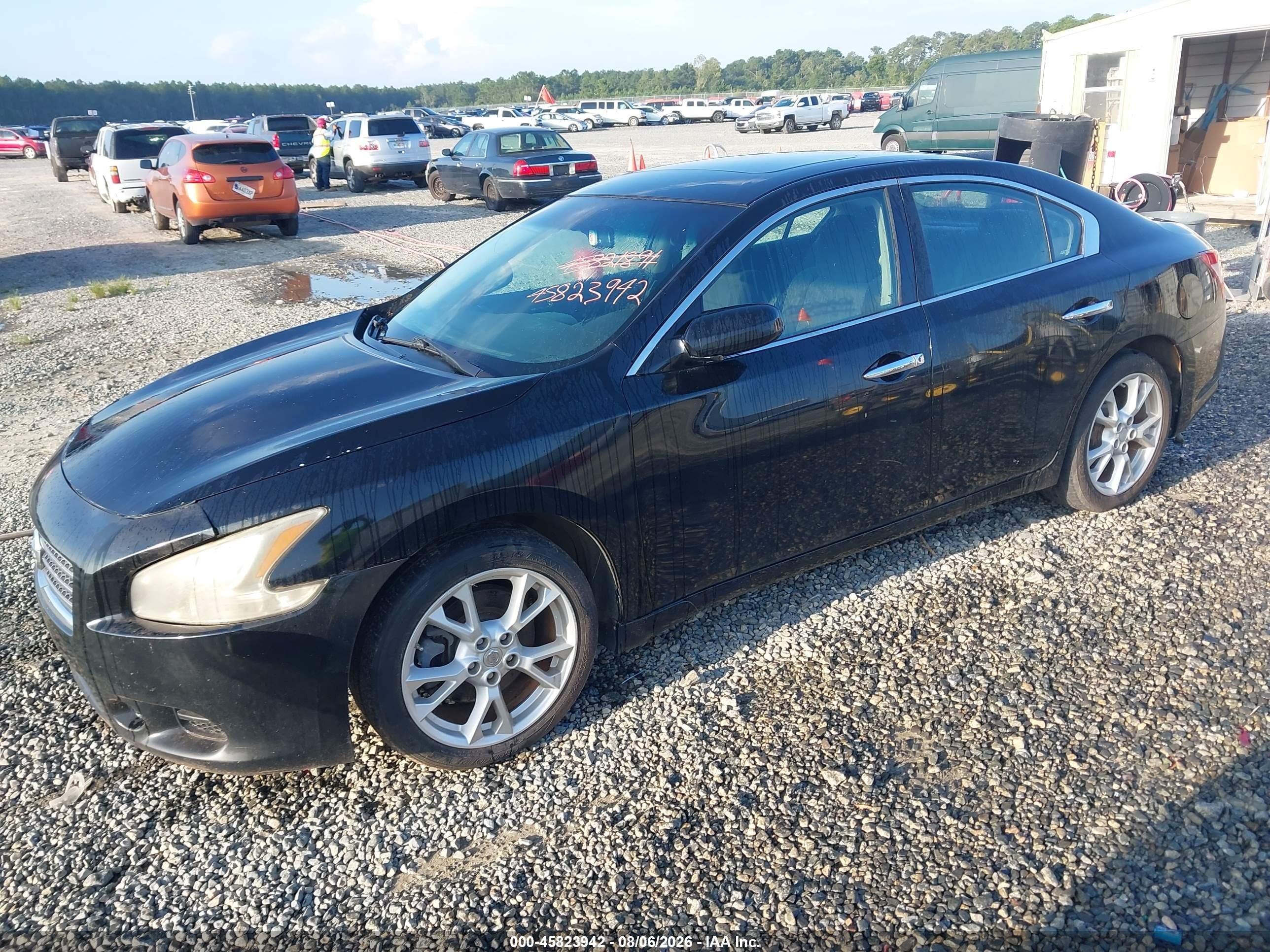 2011 Nissan Maxima 3.5 S Black vin: 1N4AA5AP4BC862056