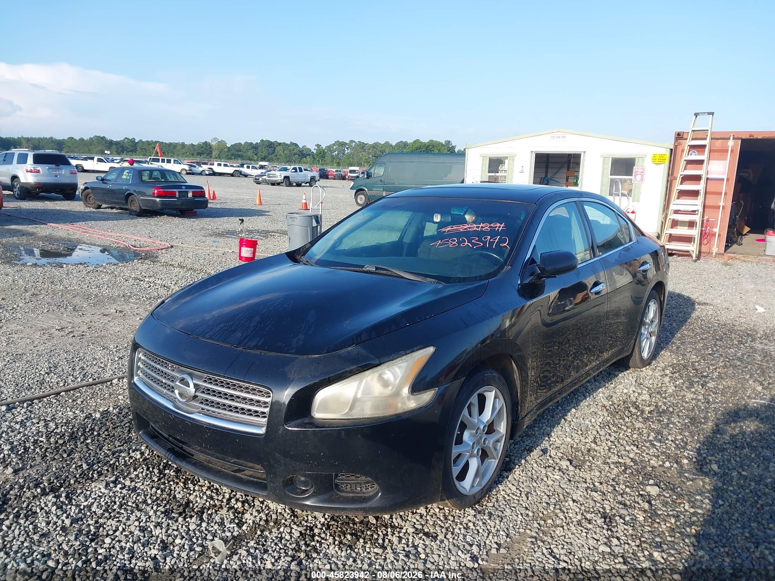 2011 Nissan Maxima 3.5 S Black vin: 1N4AA5AP4BC862056