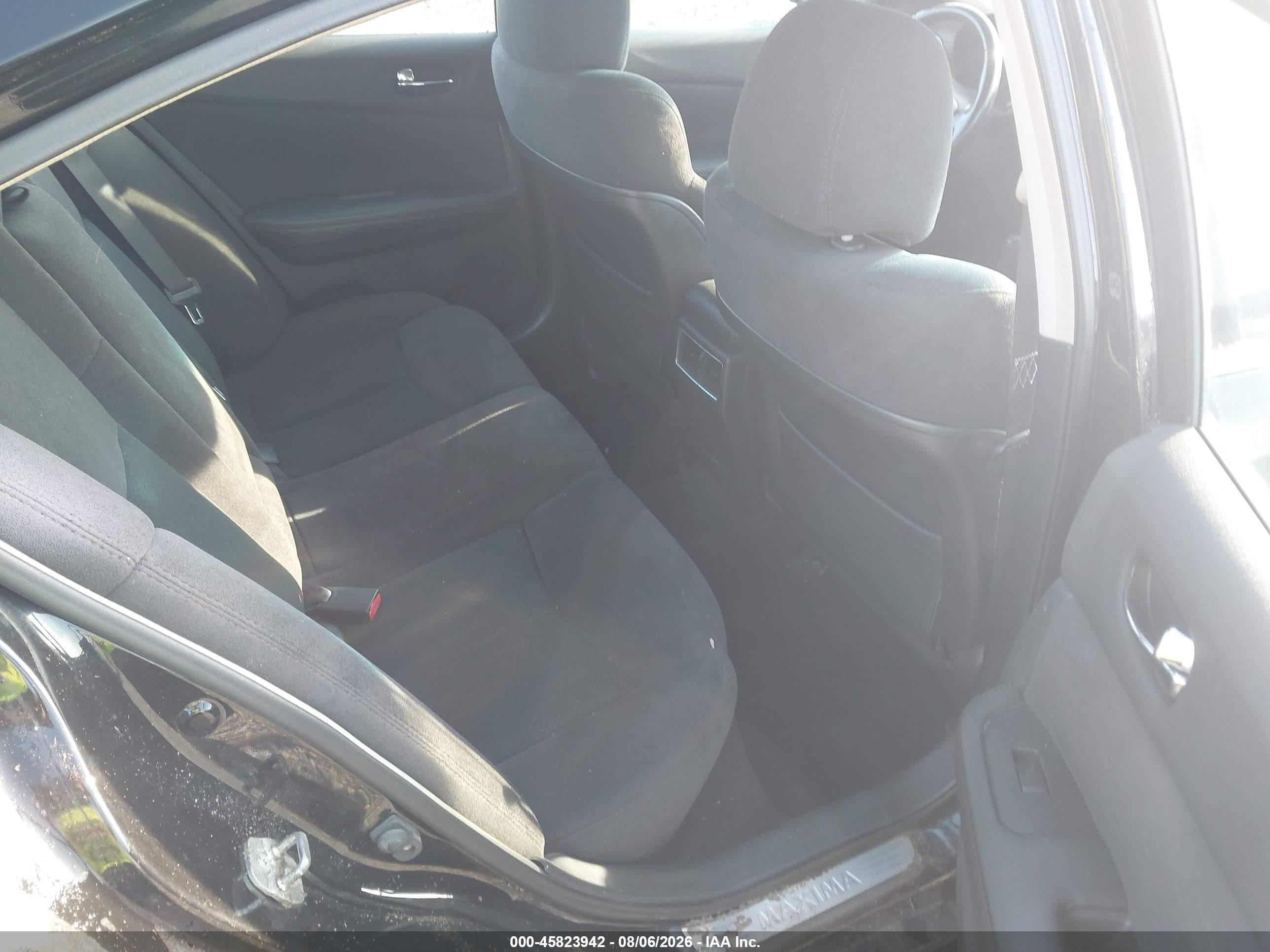 2011 Nissan Maxima 3.5 S Black vin: 1N4AA5AP4BC862056