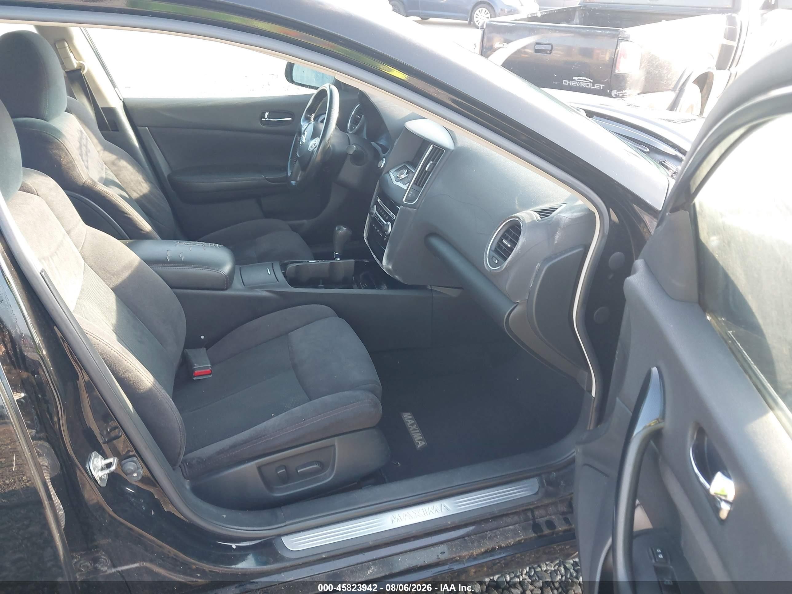 2011 Nissan Maxima 3.5 S Black vin: 1N4AA5AP4BC862056