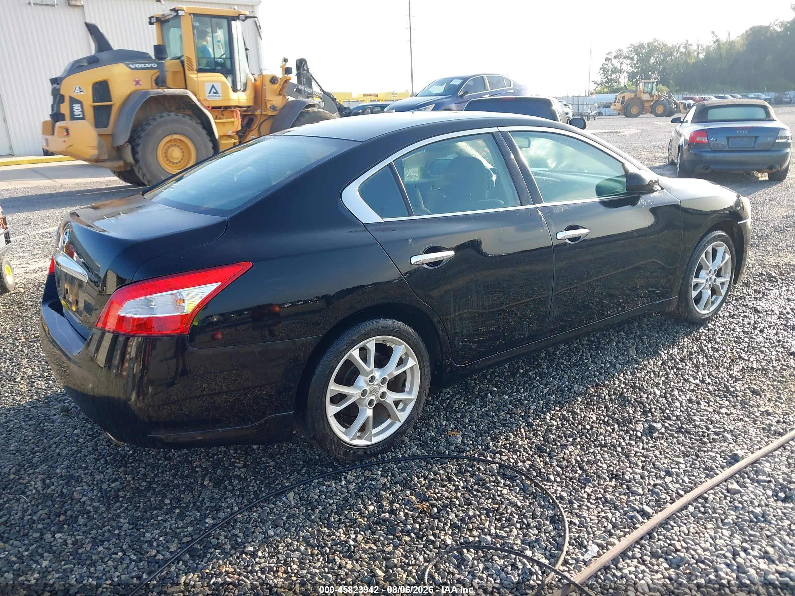 2011 Nissan Maxima 3.5 S Black vin: 1N4AA5AP4BC862056