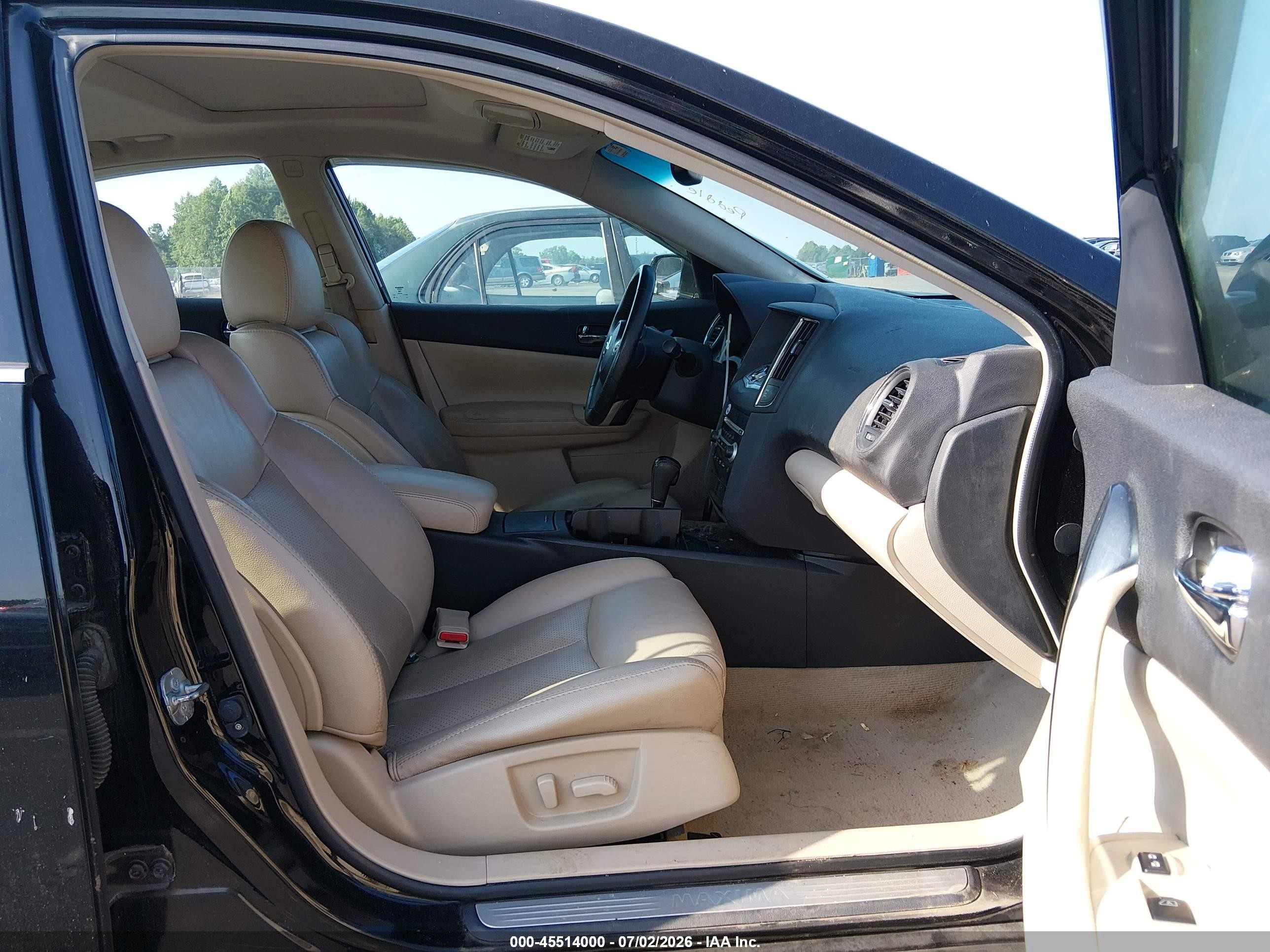 2012 Nissan Maxima 3.5 Sv Black vin: 1N4AA5AP4CC800576