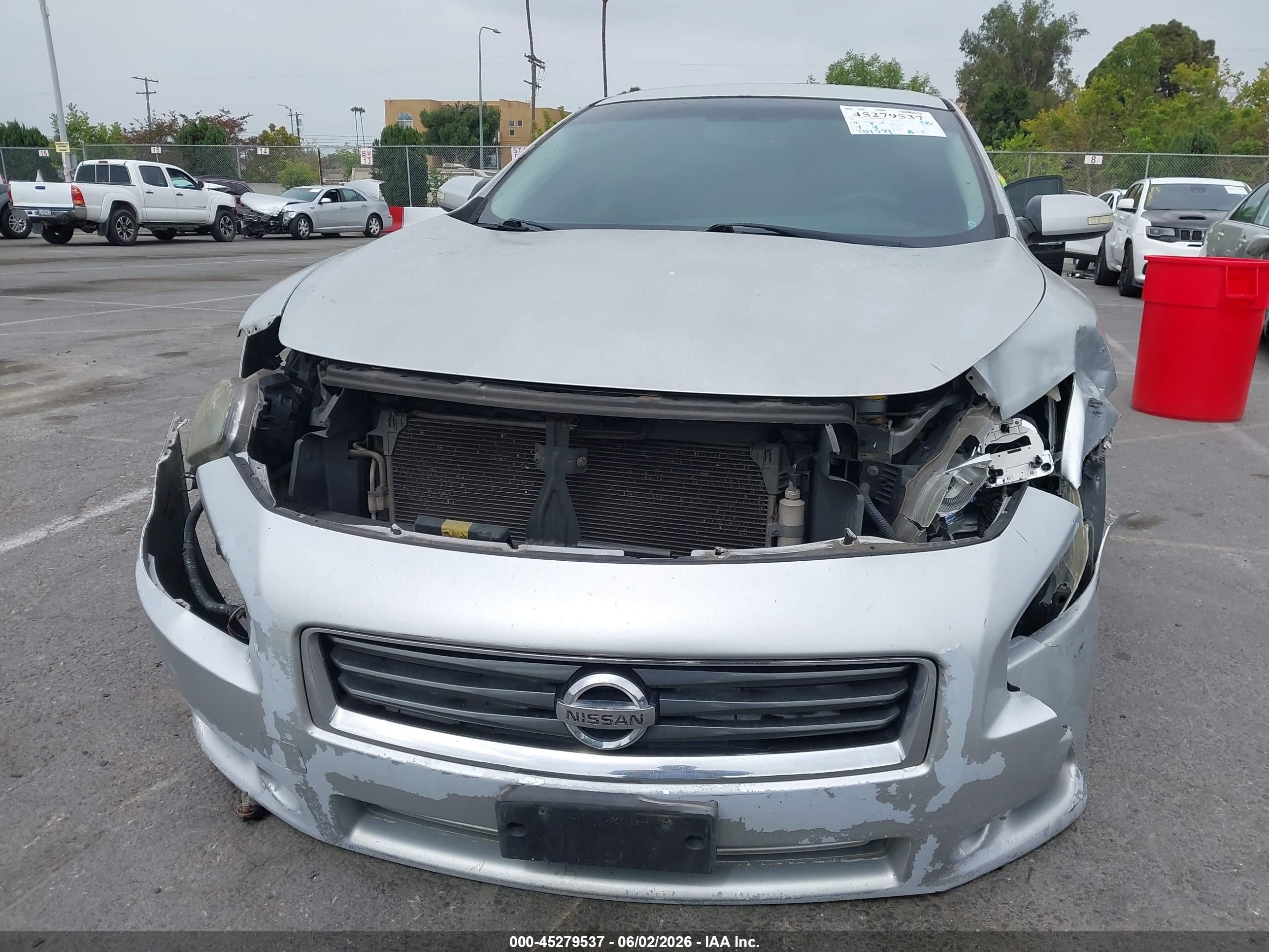 2012 Nissan Maxima 3.5 Sv Silver vin: 1N4AA5AP4CC823856
