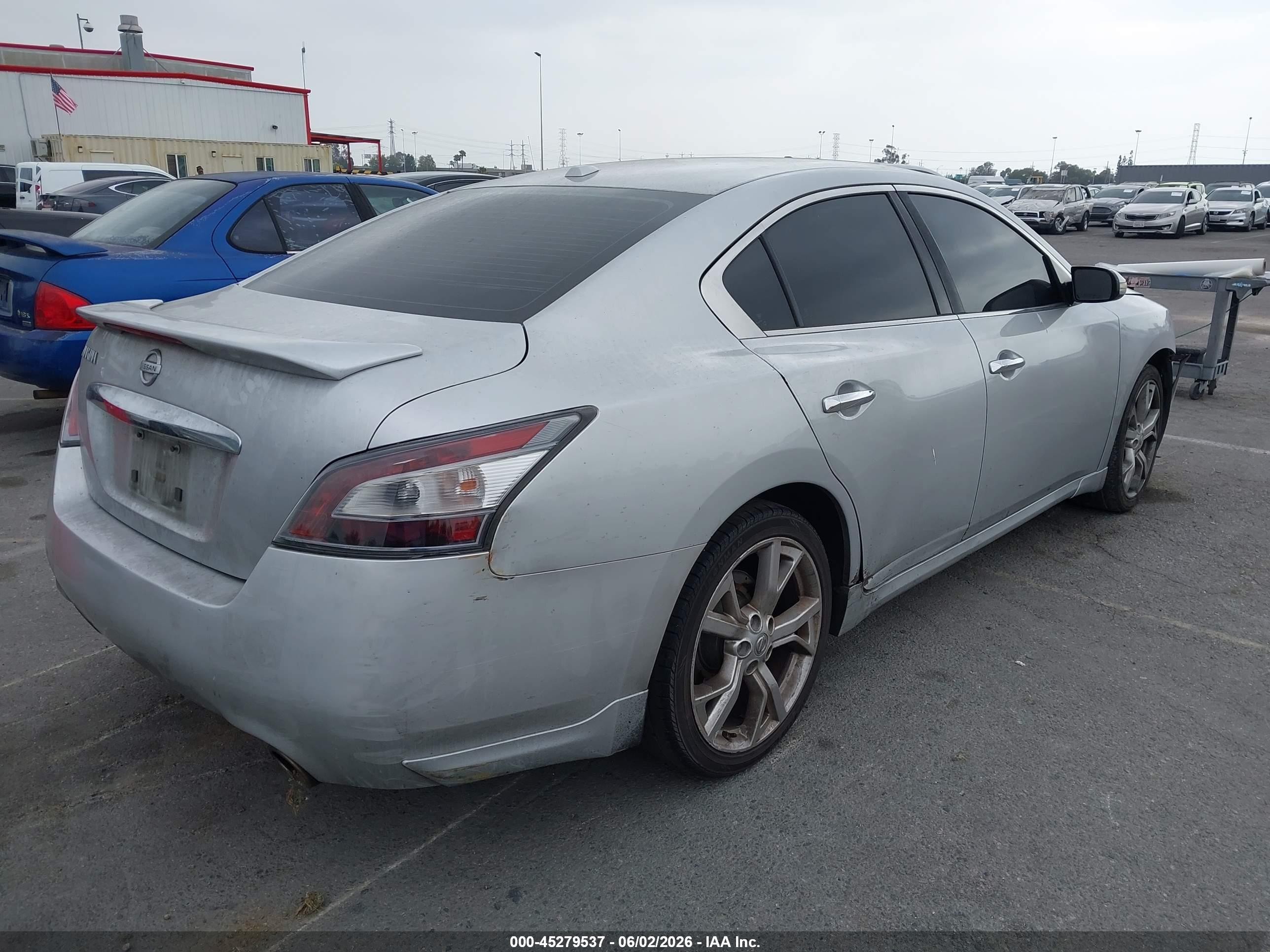 2012 Nissan Maxima 3.5 Sv Silver vin: 1N4AA5AP4CC823856