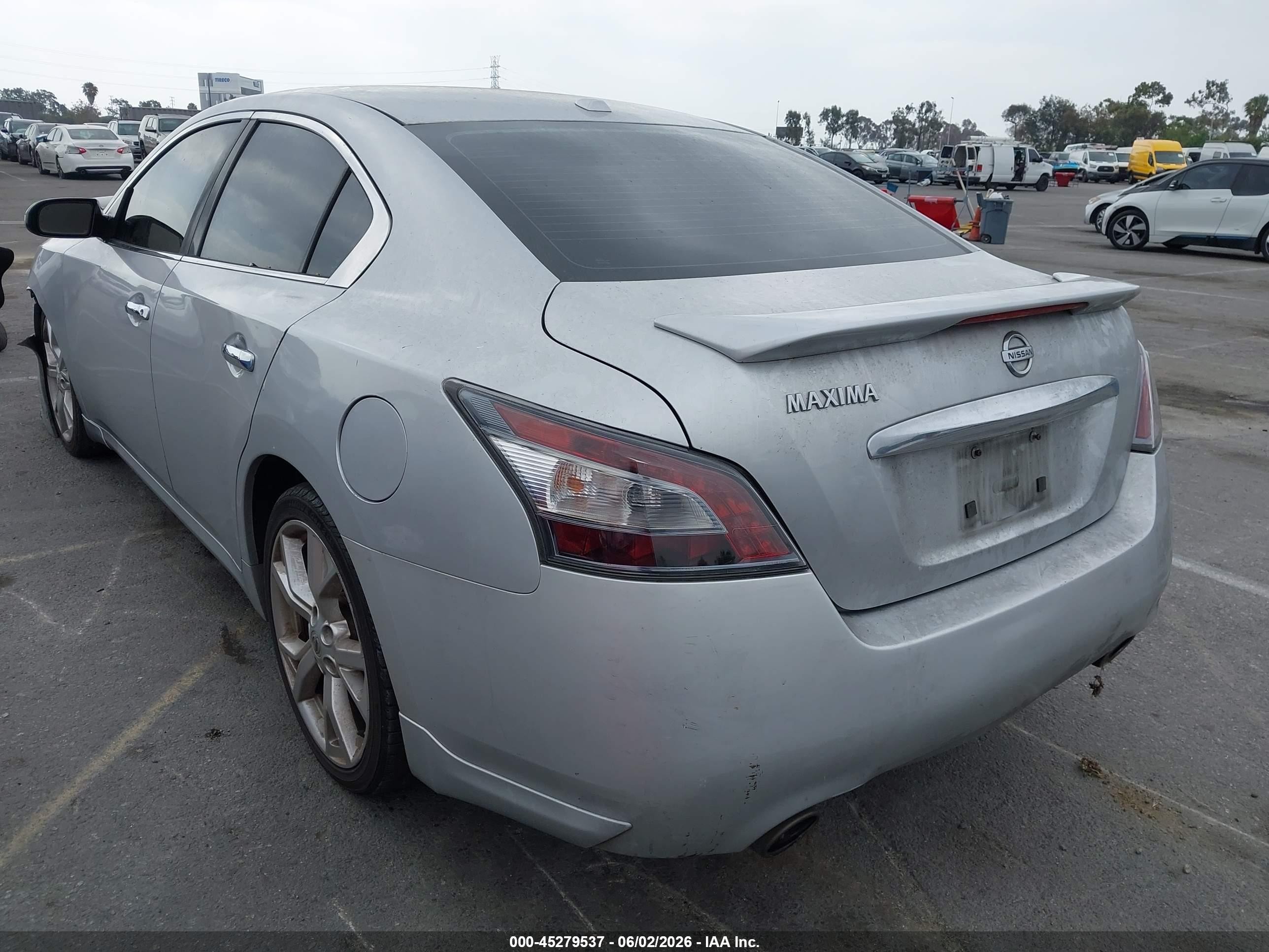 2012 Nissan Maxima 3.5 Sv Silver vin: 1N4AA5AP4CC823856