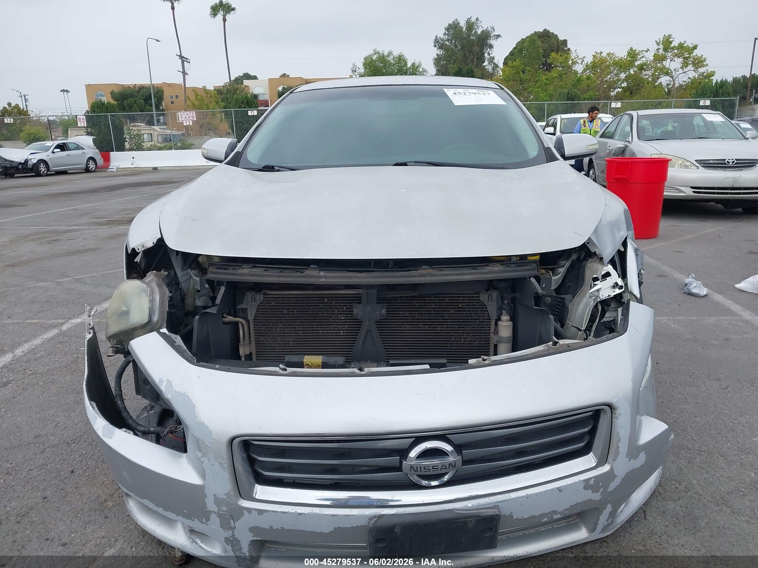 2012 Nissan Maxima 3.5 Sv Silver vin: 1N4AA5AP4CC823856