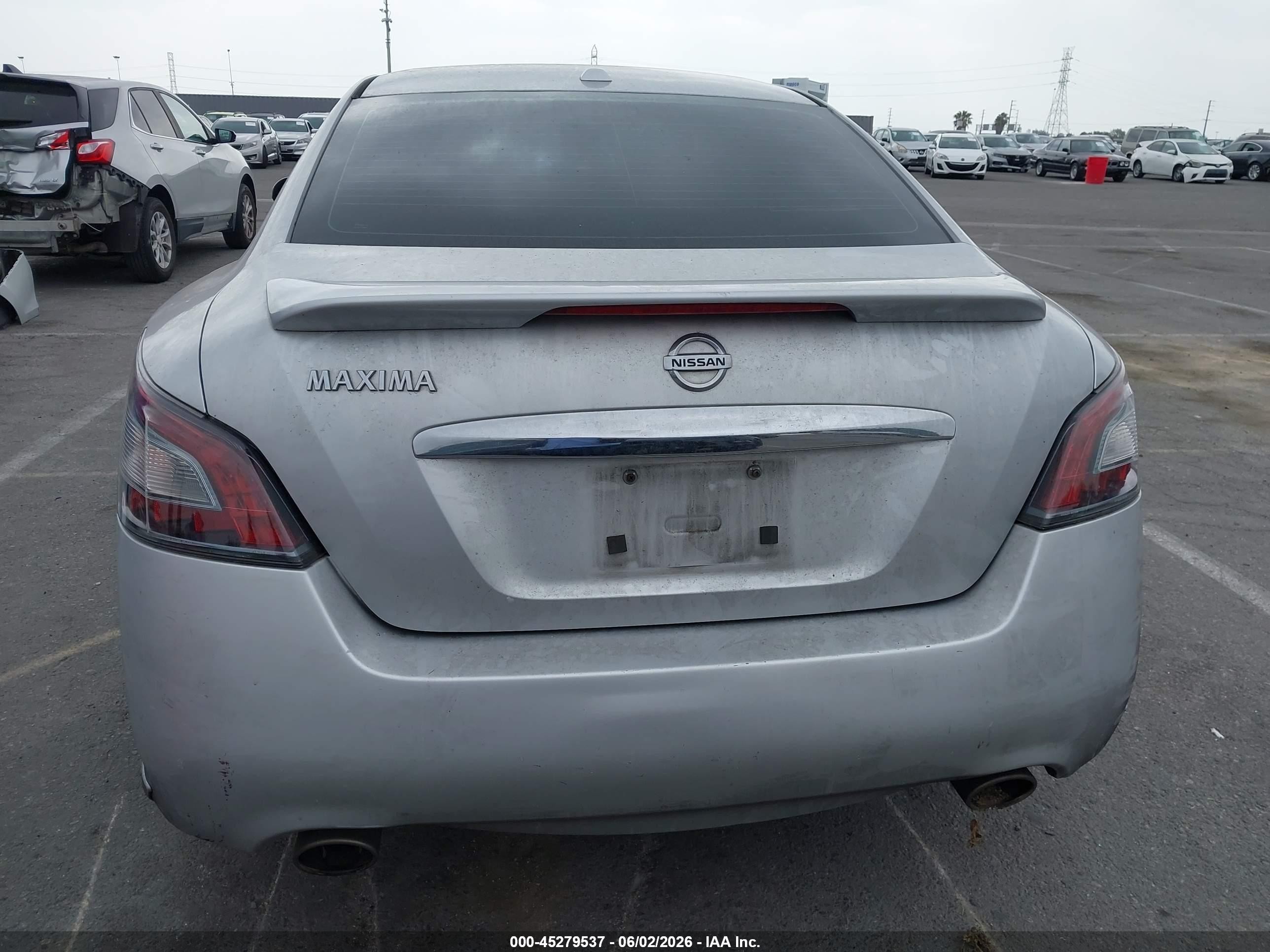 2012 Nissan Maxima 3.5 Sv Silver vin: 1N4AA5AP4CC823856