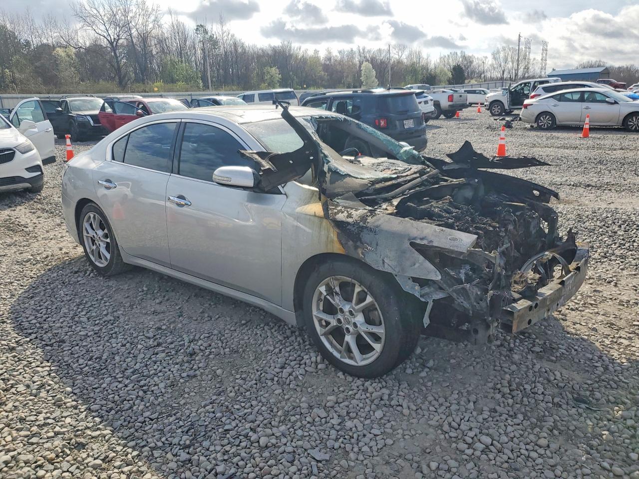 2012 Nissan Maxima 3.5 S Silver vin: 1N4AA5AP4CC830189