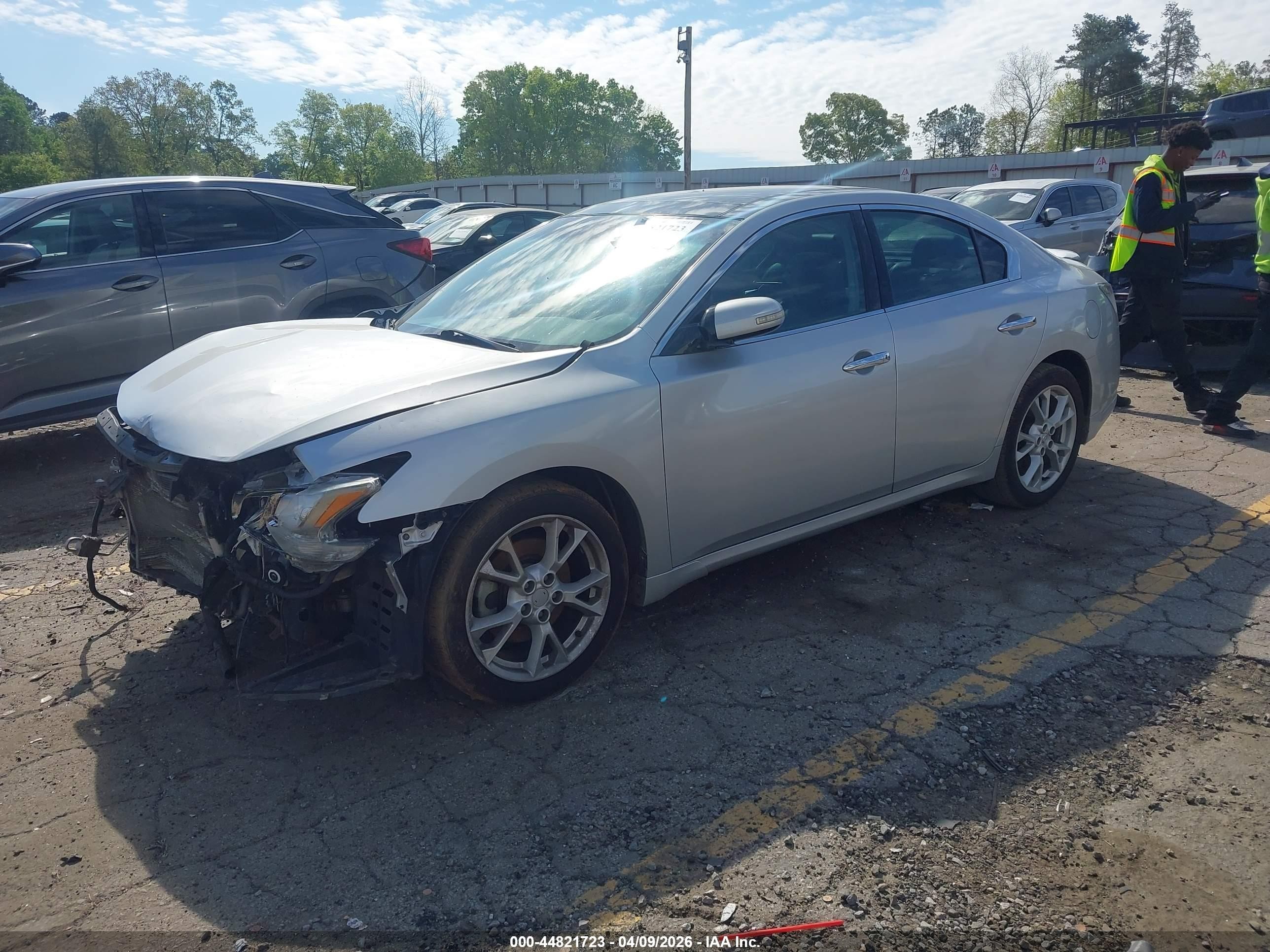2012 Nissan Maxima 3.5 Sv Silver vin: 1N4AA5AP4CC835151