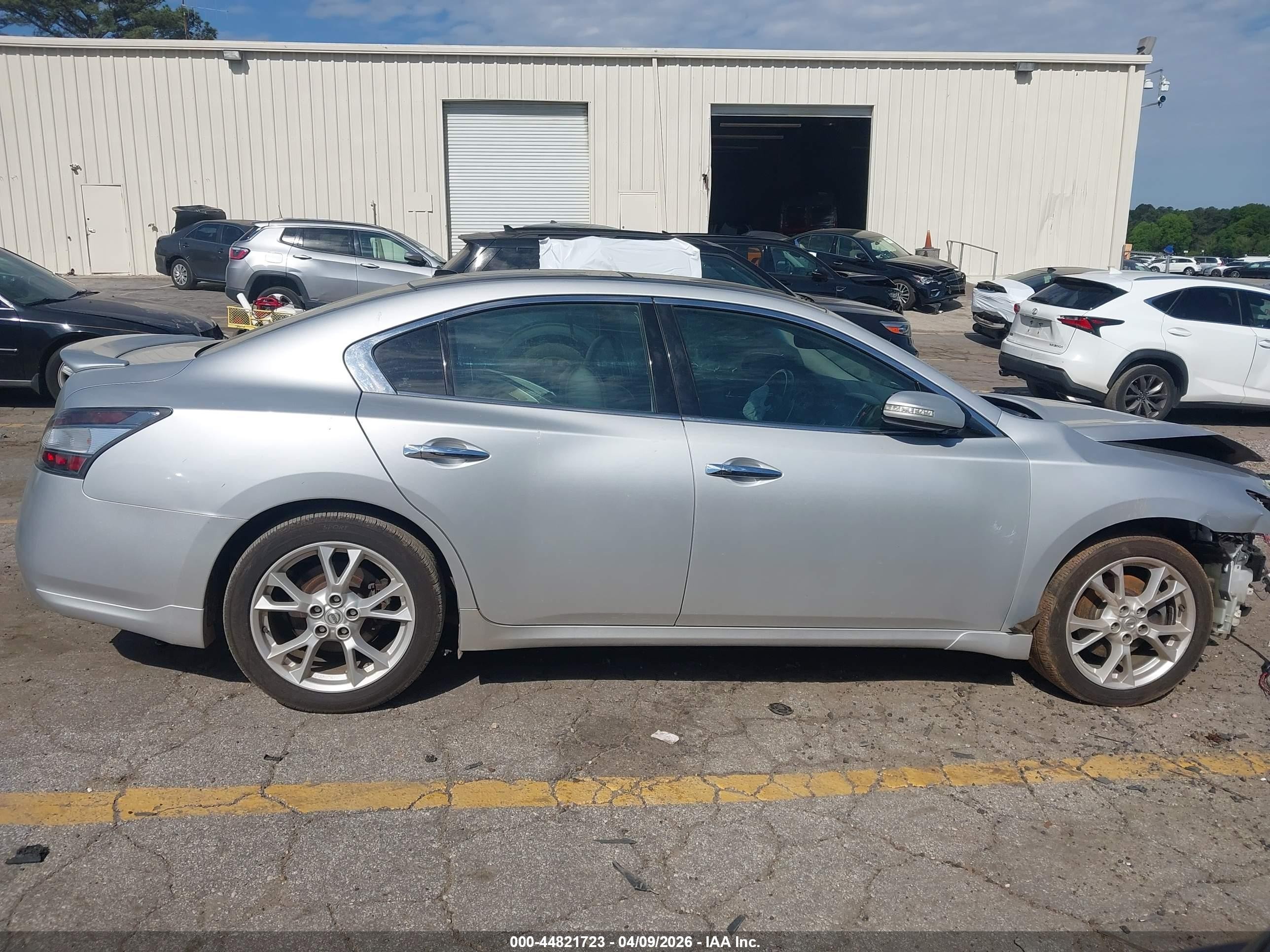 2012 Nissan Maxima 3.5 Sv Silver vin: 1N4AA5AP4CC835151