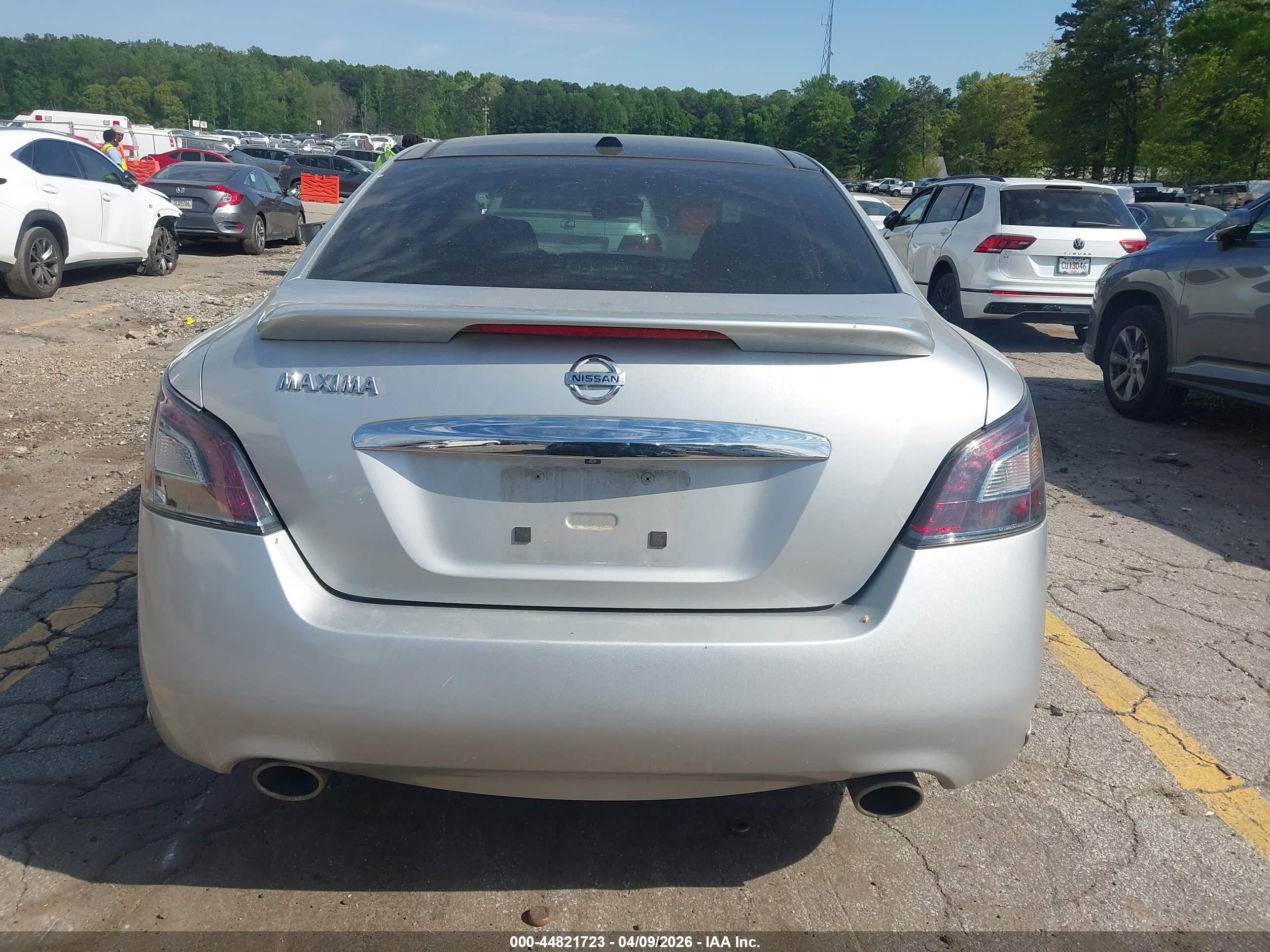 2012 Nissan Maxima 3.5 Sv Silver vin: 1N4AA5AP4CC835151
